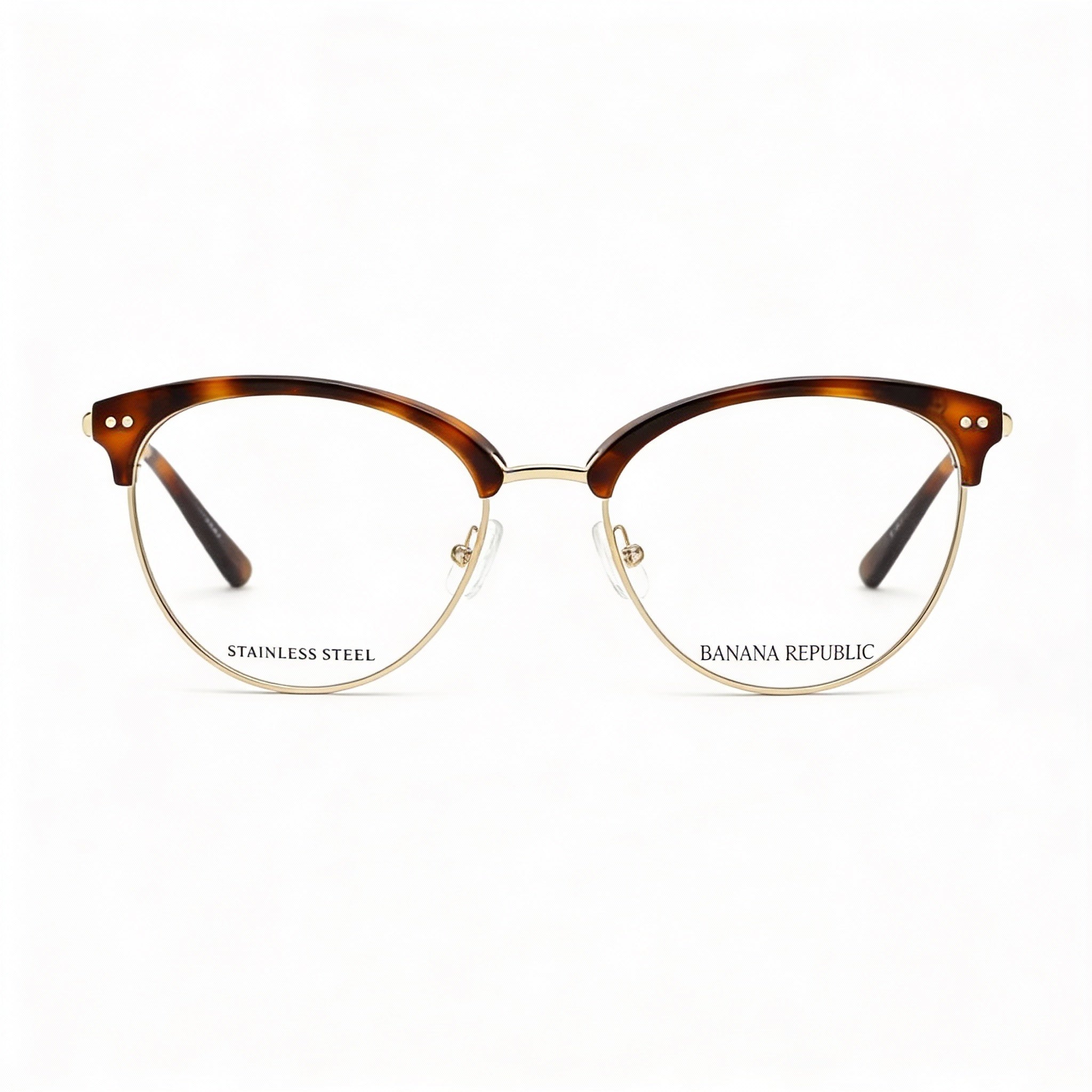 Gafas de vista BANANA REPUBLIC Loraine para hombre con montura de plástico color marrón habano y lentes de 52 mm, Photo 2