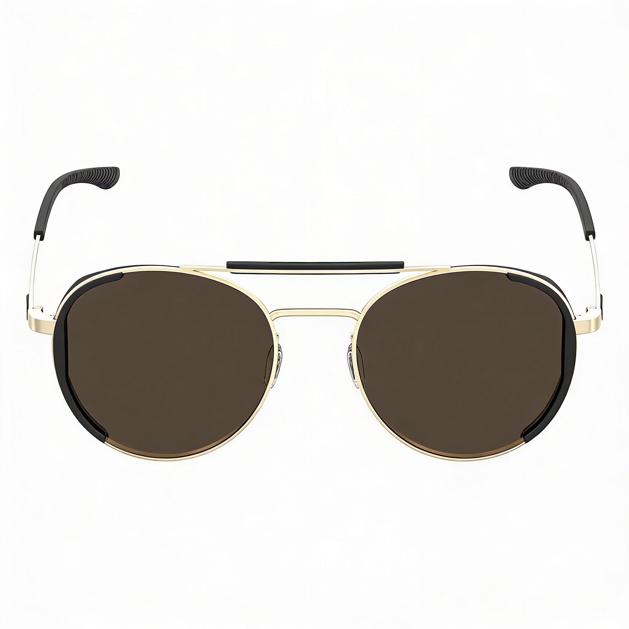 Gafas de sol unisex Under Armour UA 0008/G/S con montura de acero de aleación en dorado claro y protección UV, lentes de 55 mm, Photo 2