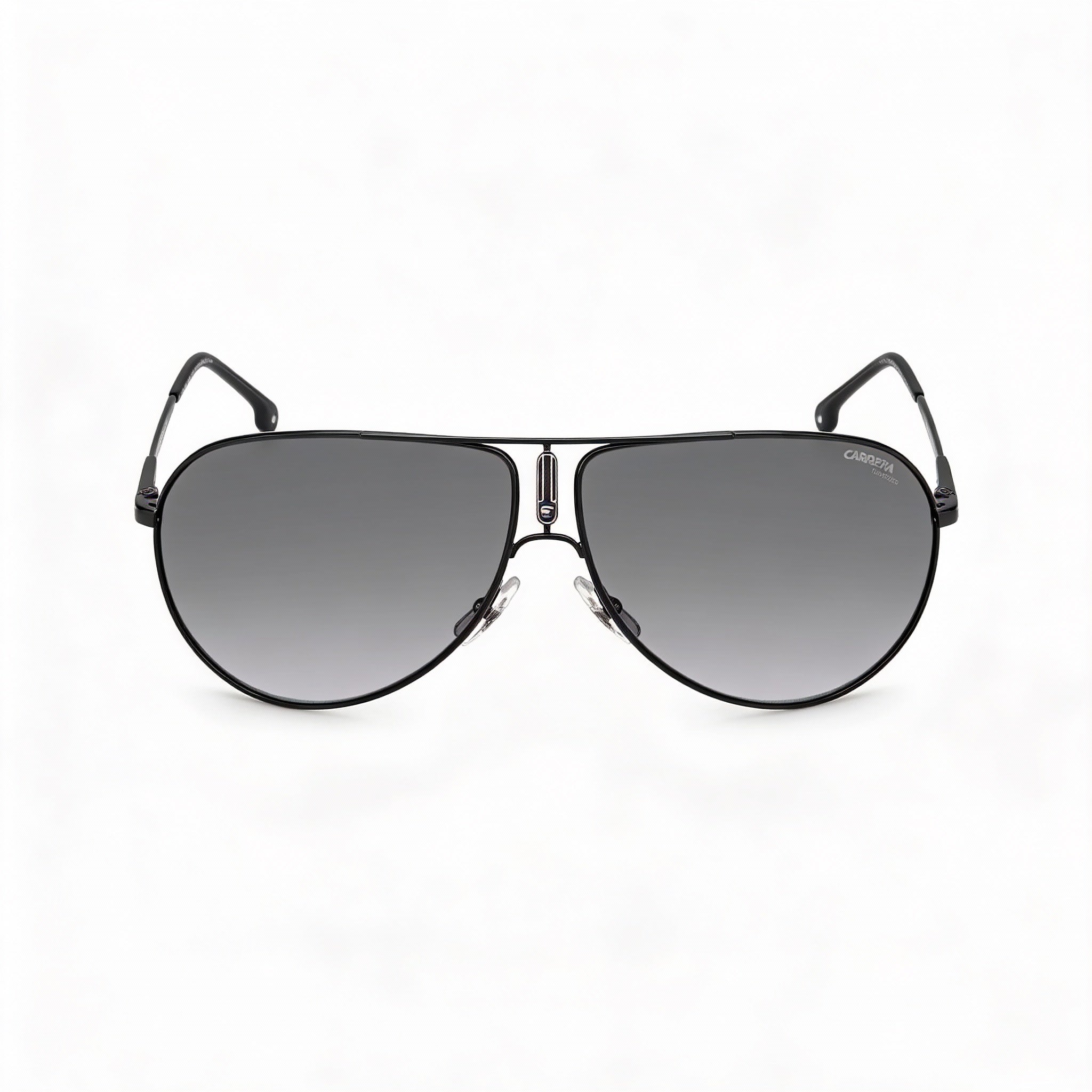 Gafas de sol Carrera GIPSY65 unisex de piloto de acero inoxidable, color negro y gris degradado, protección UV 100 %, 64 mm, Photo 2