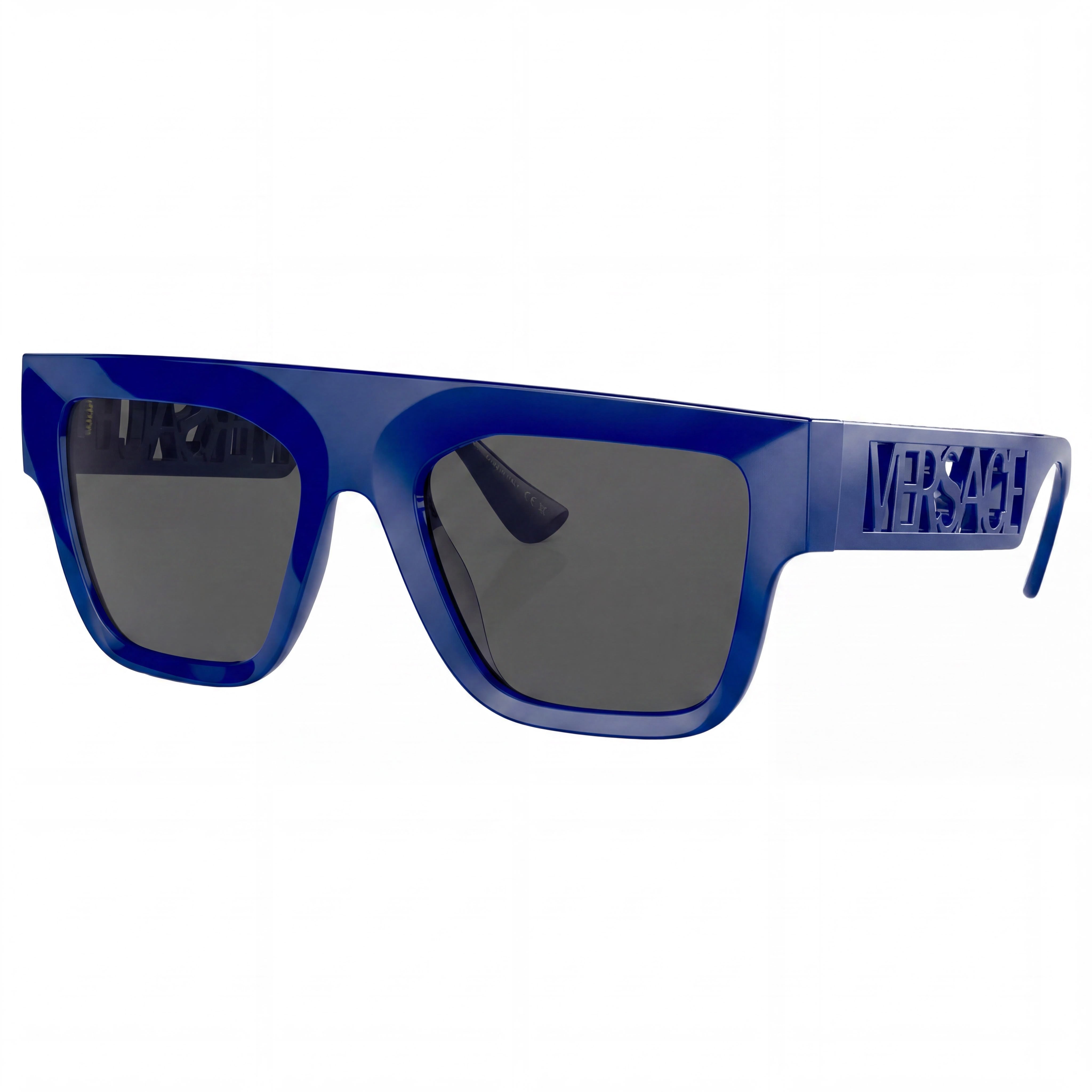 Versace Men's Contemporary Multi-Coloured Injected Rectangle Prescription-Ready UV Protection Sunglasses 53mm, Photo 1