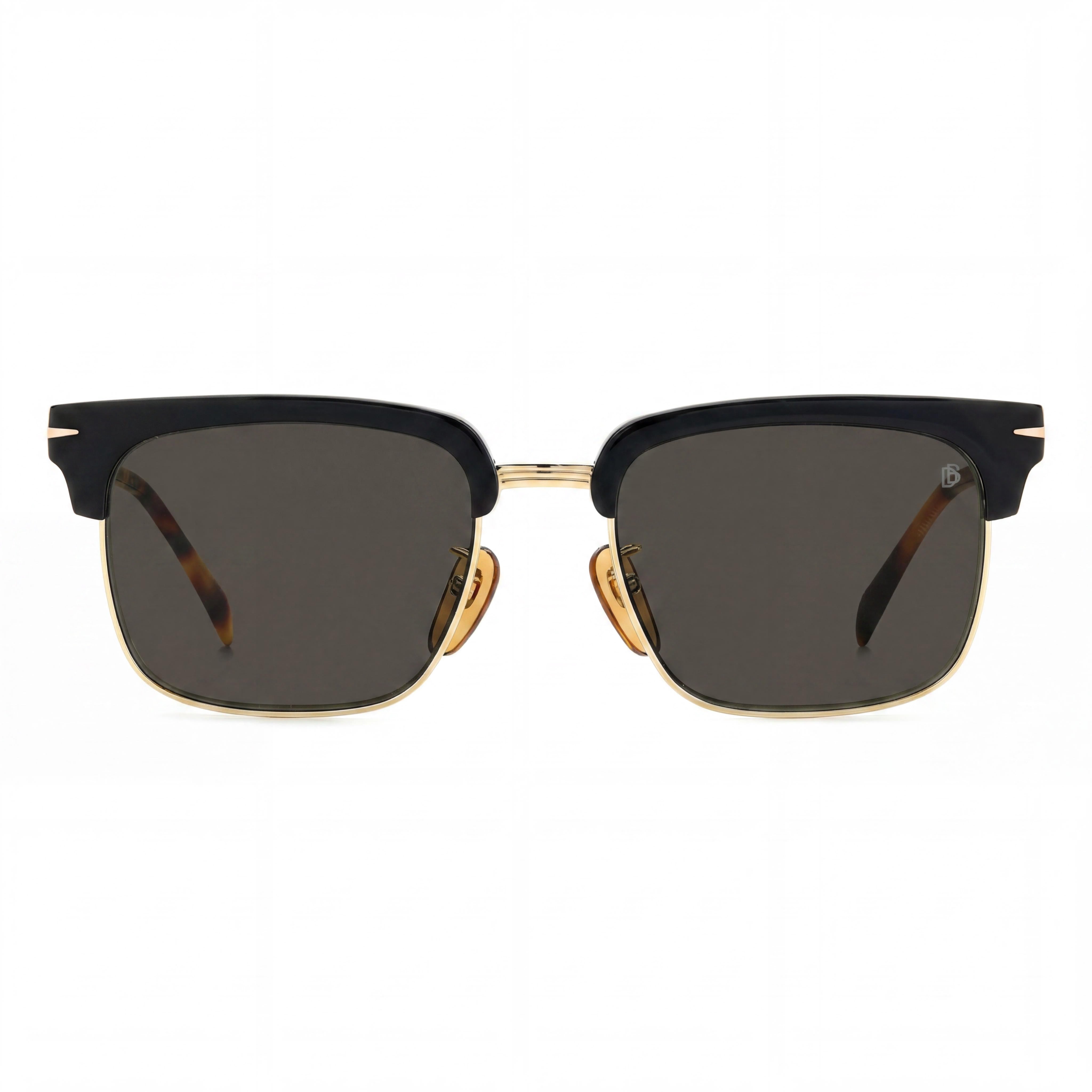 David Beckham Db 1119/G/S para mujer, acero inoxidable, negro, Habana, oro, lente con protección UV 55 mm, puente 19 mm, patilla 145 mm, Photo 2