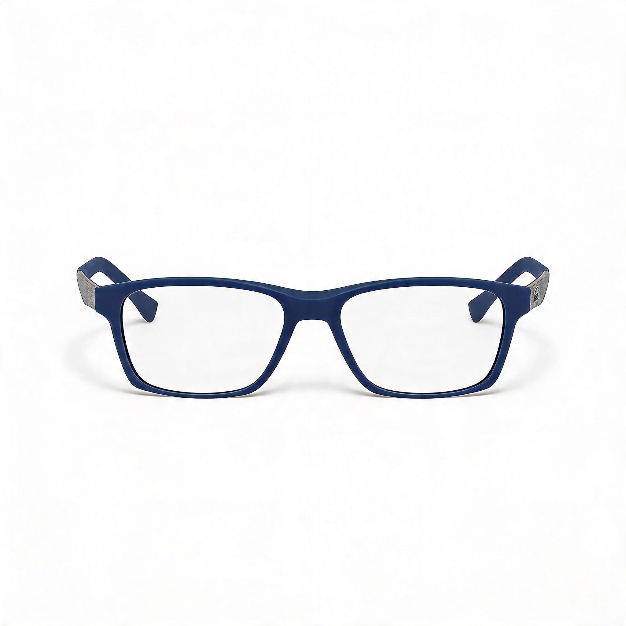 Lacoste L2862 Men's Matte Blue Plastic Full Rim Rectangular Prescription Optical Eyeglasses with 54mm Lens Width, Photo 2
