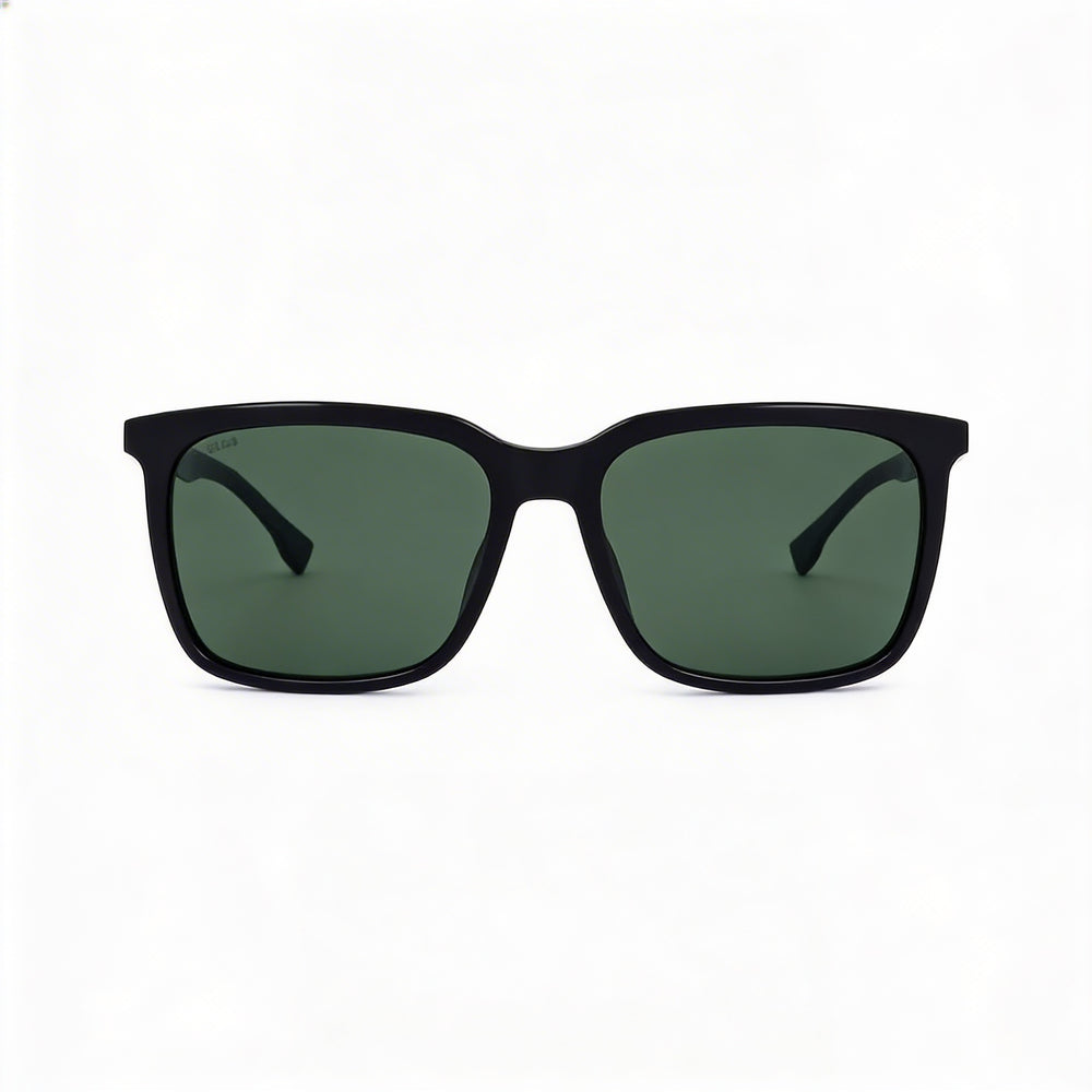 Hugo Boss Tech & Innovation BOSS 1579/S Unisex Acetate Black Green Frame Green Polarized UV Protection 57mm Sunglasses