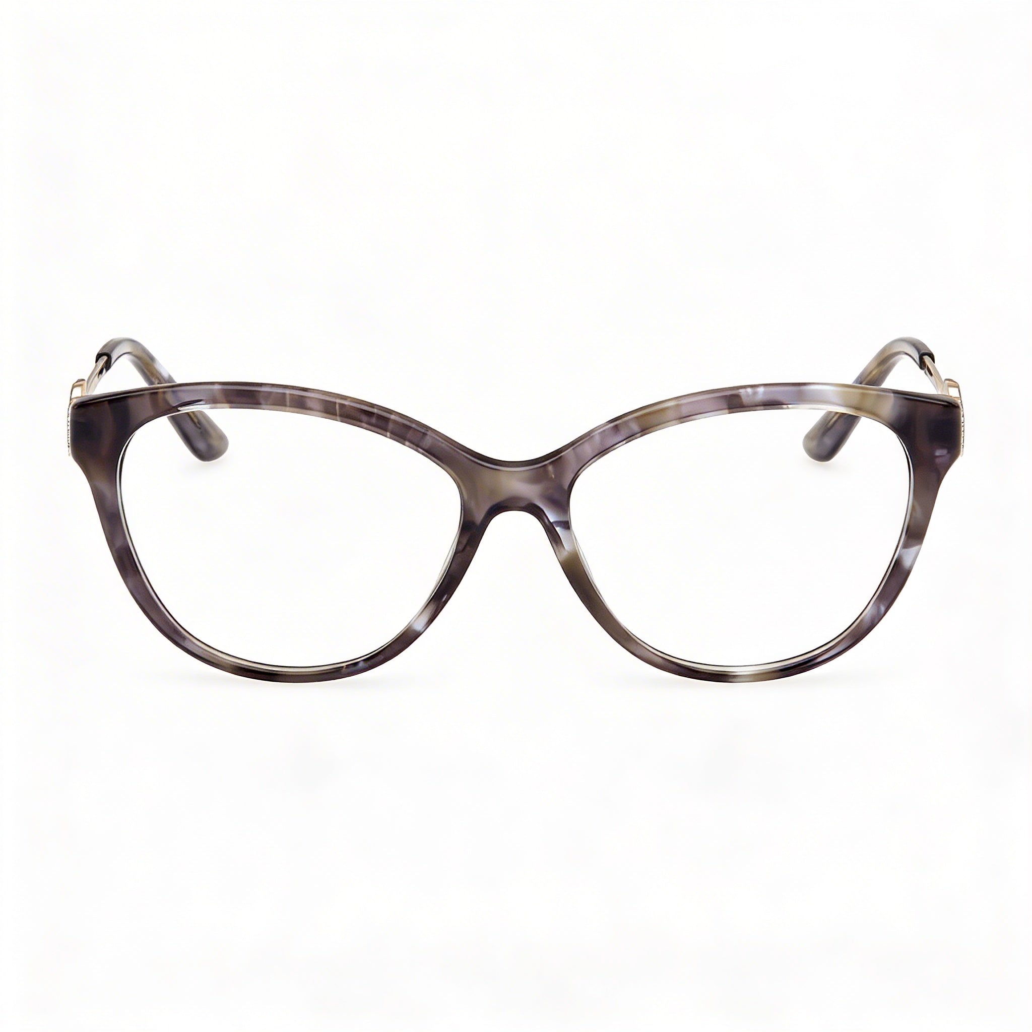 Guess Classic Modern Unisex Eyeglasses with Plastic Frame in Grey Havana, Polycarbonate Lenses, 53-16-140mm Size, Photo 2