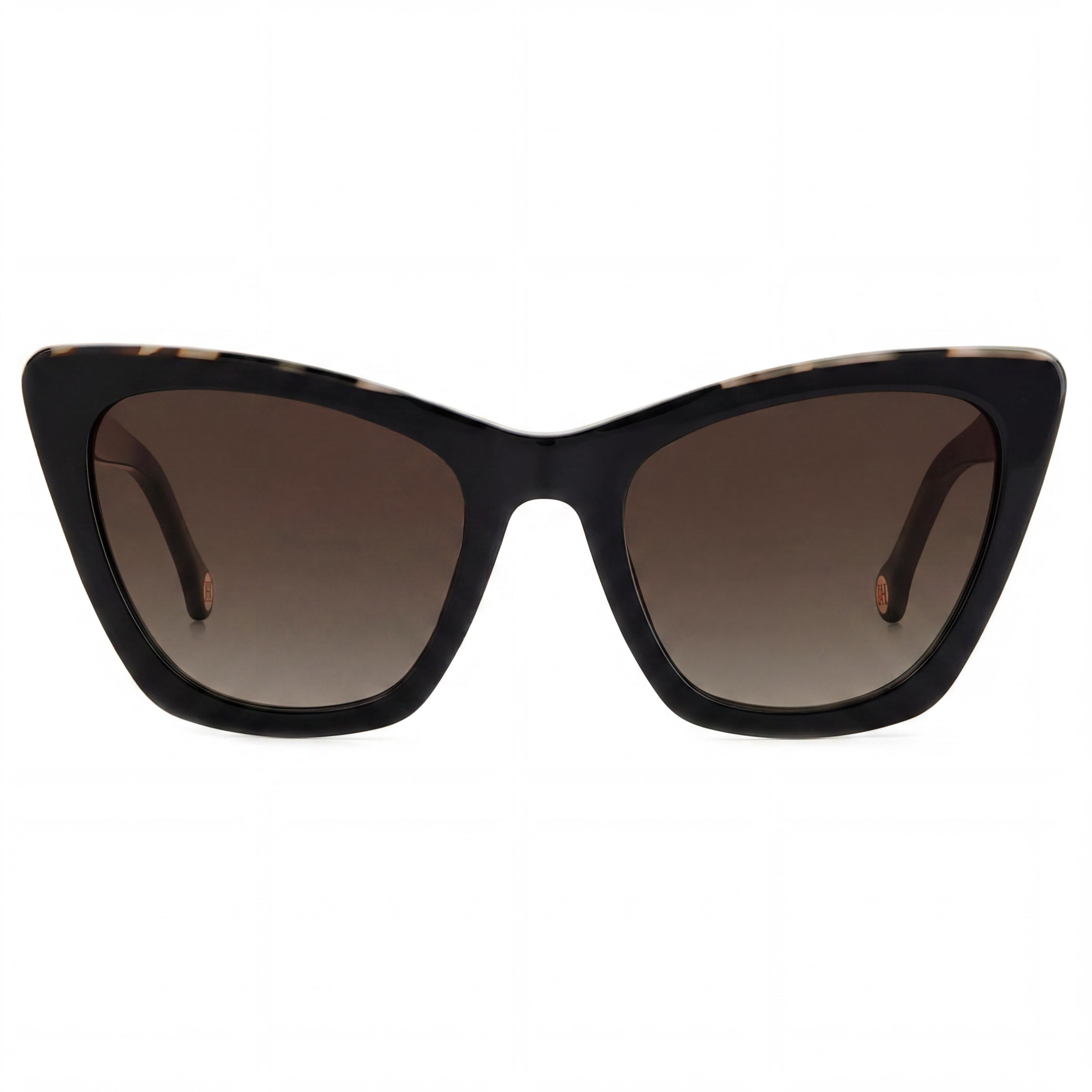 Gafas de sol Carolina Herrera para mujer, de acetato negro Habana, no polarizadas, con protección UV del 100%, 55 mm, Photo 2