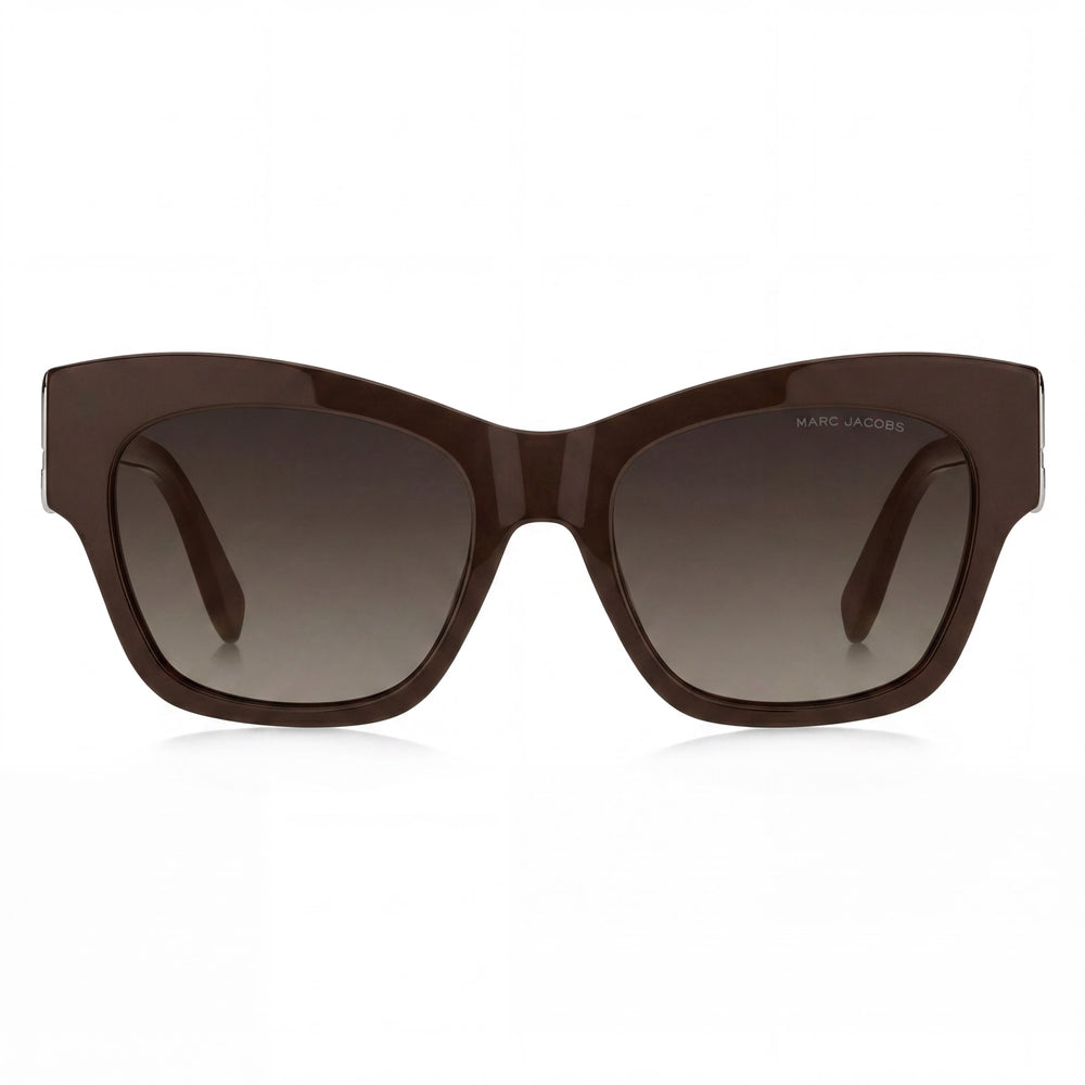 Gafas de sol para mujer Marc Jacobs Marc 762/S, montura de acetato marrón con lentes marrones, 54 mm ancho de lente, 140 mm ancho de puente, 19 mm largo de patilla