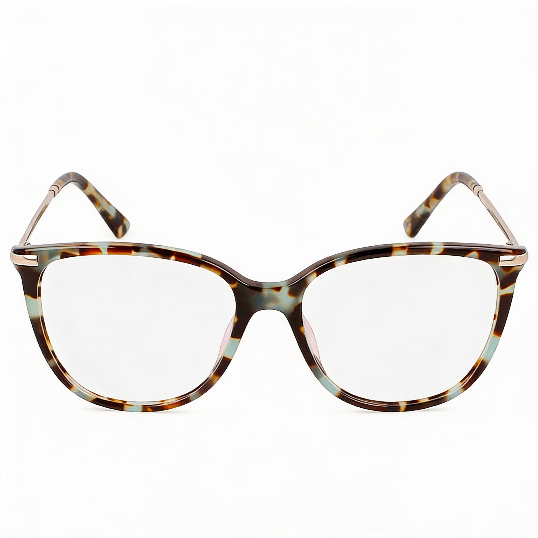 Calvin Klein Modern Women's Polarized Aqua Tortoise Acetate Frame Polycarbonate Lens Sunglasses 54mm, Photo 1
