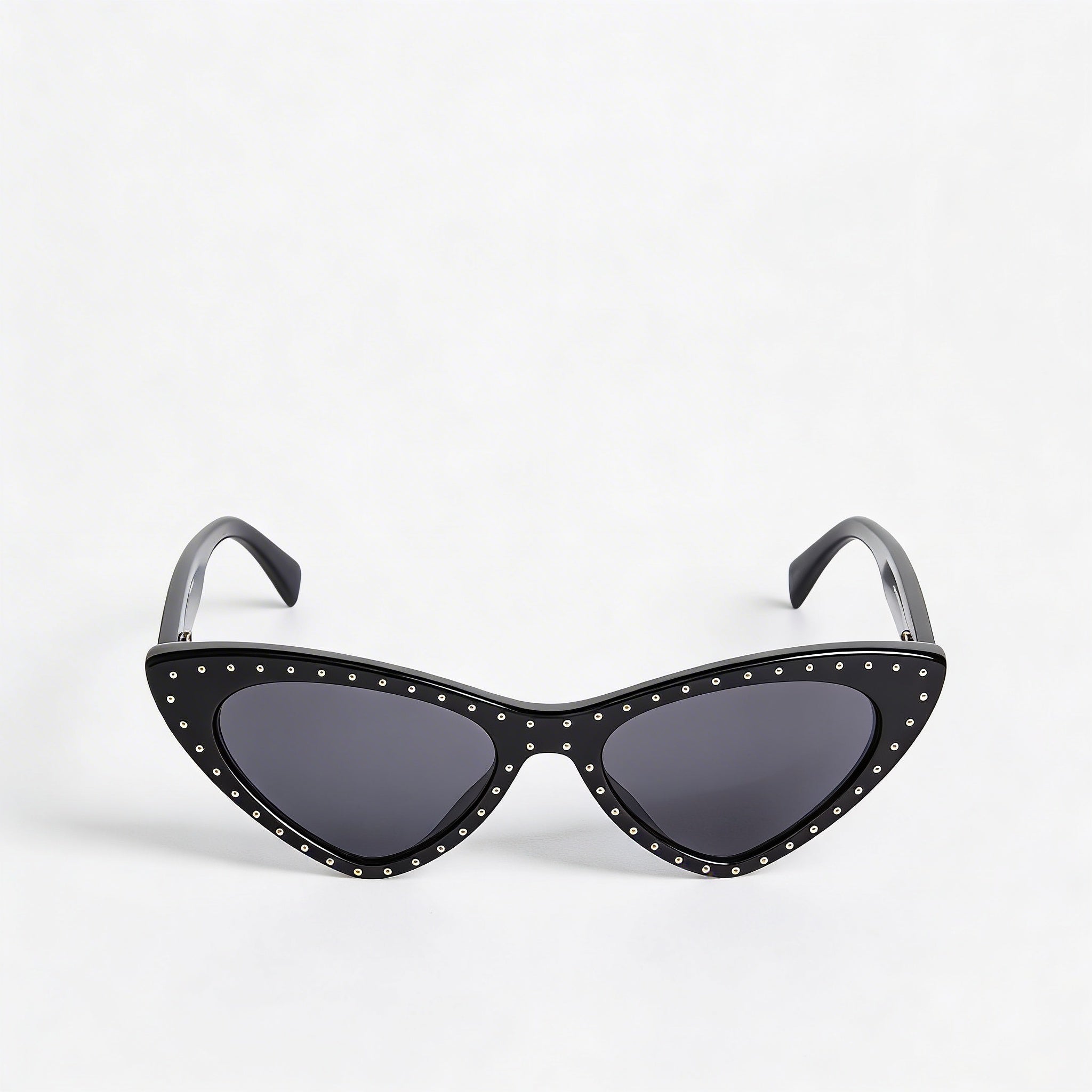 Gafas de sol Moschino MOS0006/S para mujer, de plástico negro, con forma de ojo de gato y lentes grises no polarizadas, 52 mm, UV400, Photo 2