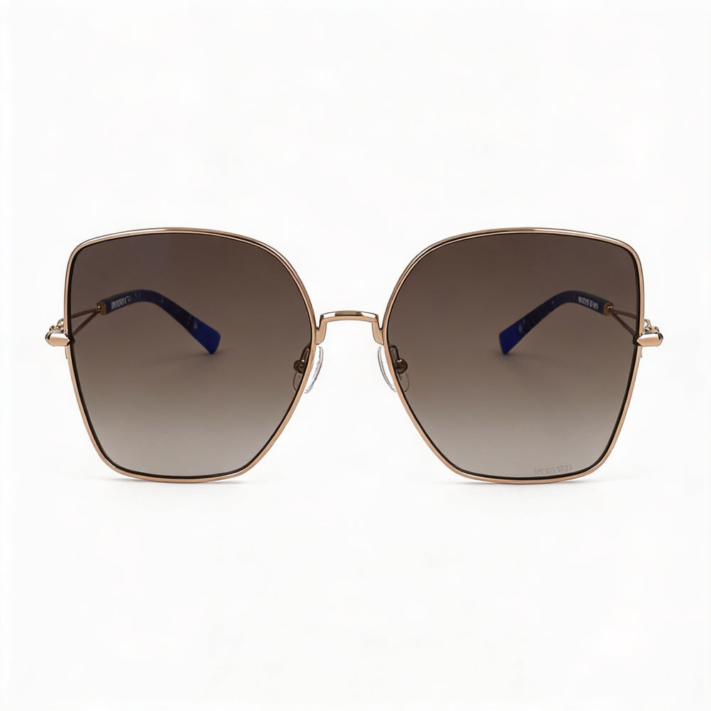 Missoni Modern Women's Sunglasses, Gold Copper Stainless Steel Frame, UV Protection, 59mm Lens