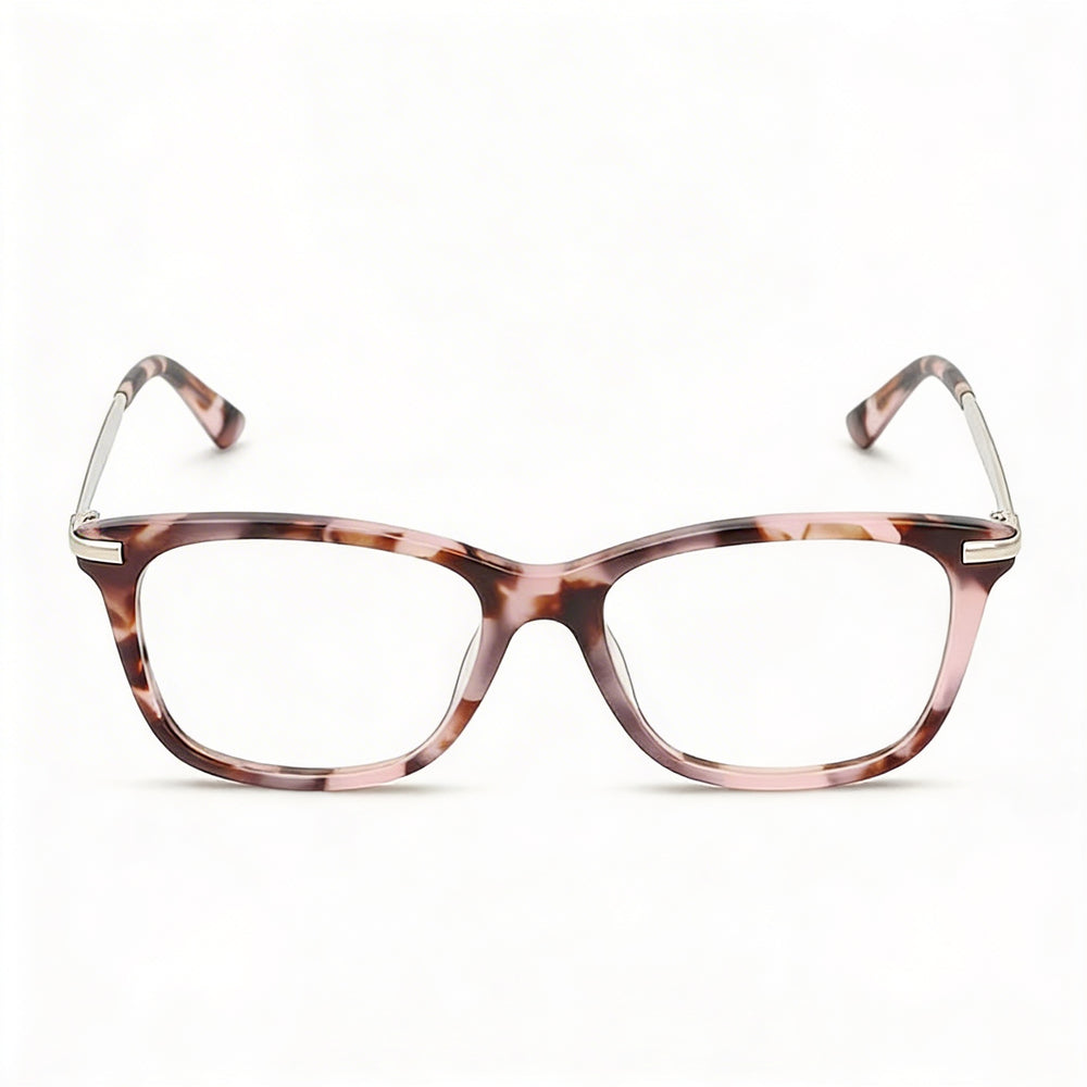 Gafas de vista unisex Calvin Klein CK22501 con montura completa de ojo de gato y plástico en color carey rosa (51 mm)