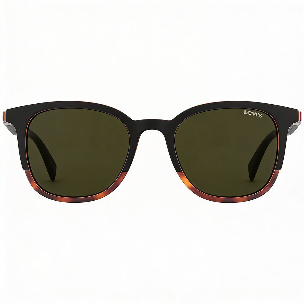 LEVI'S LV 5024/S 0WR7 70 Gafas de sol para hombre, montura de POLIAMIDA ECOLÓGICA Negra Habana, protección UV, ancho de lente 52mm