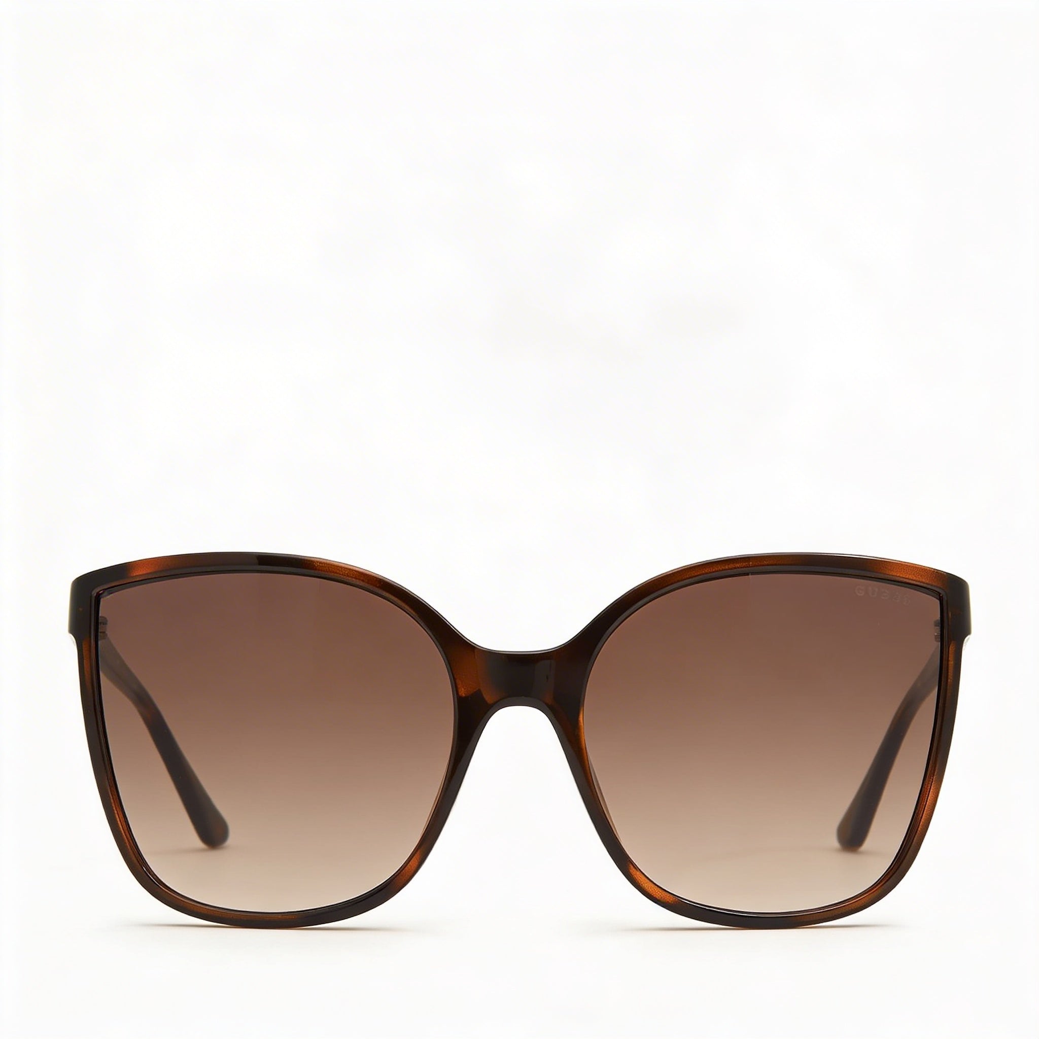 Guess Women's Oversized Cat-eye Sunglasses, Dark Havana Gradient Brown, UV Protection, 60mm Lens, Photo 2