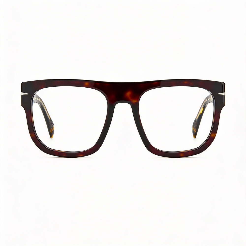 Gafas ópticas unisex de acetato David Beckham Db 7052 en havana con 53 mm de ancho de lente, 20 mm de puente y 145 mm de patilla