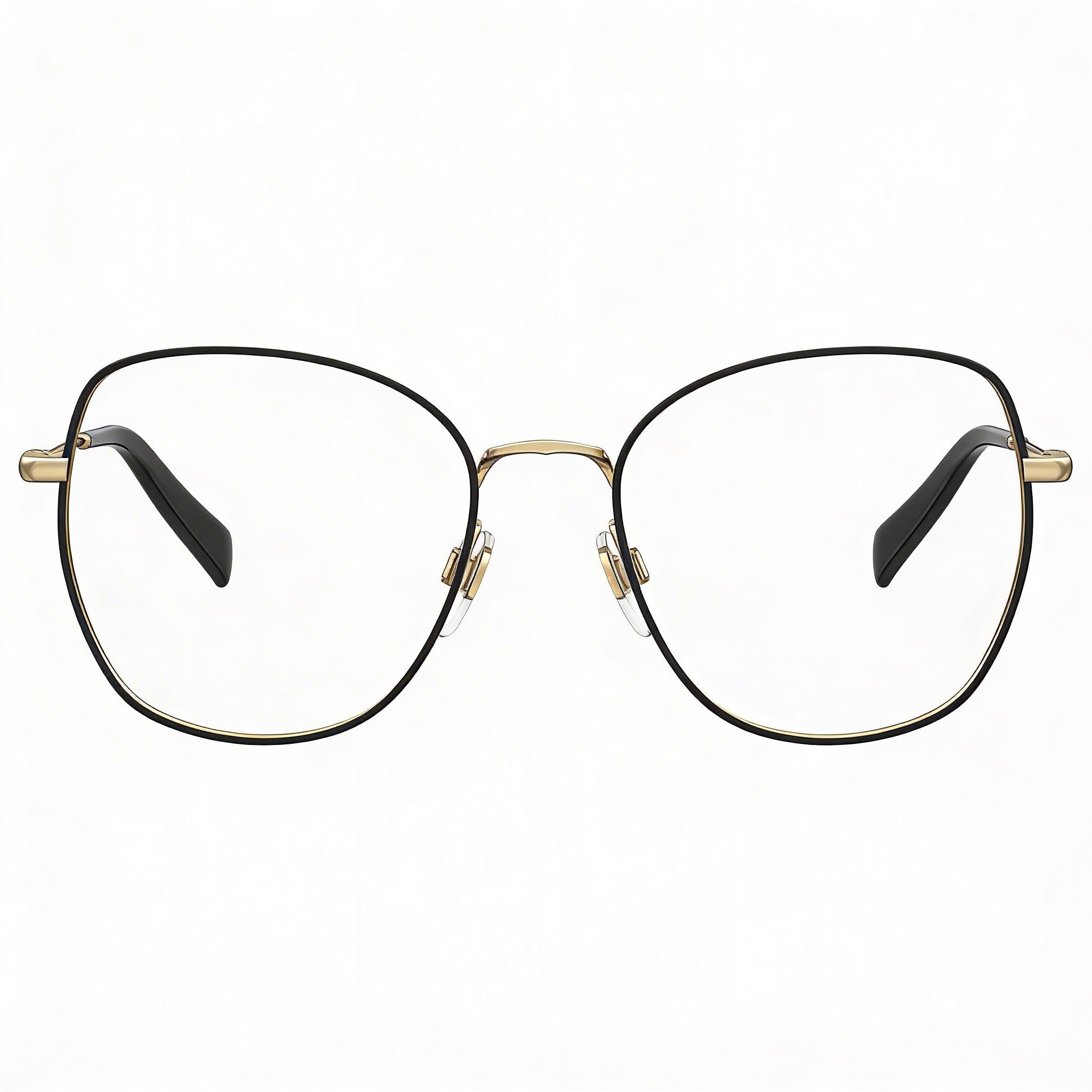 Gafas Levi's Lv 5023 para mujer, de acero inoxidable negro, montura completa, sobredimensionadas, con lentes transparentes listas para graduar, 52 mm, Photo 2