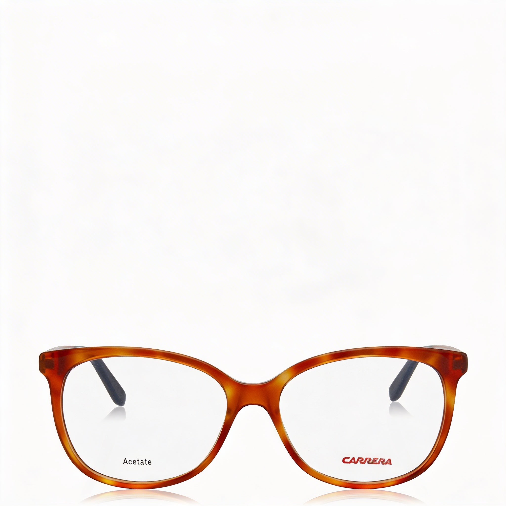 Gafas de acetato ovaladas para mujer Carrera Ca6648 Qkx 51, montura color melocotón habana con lentes transparentes de 51 mm, Photo 2