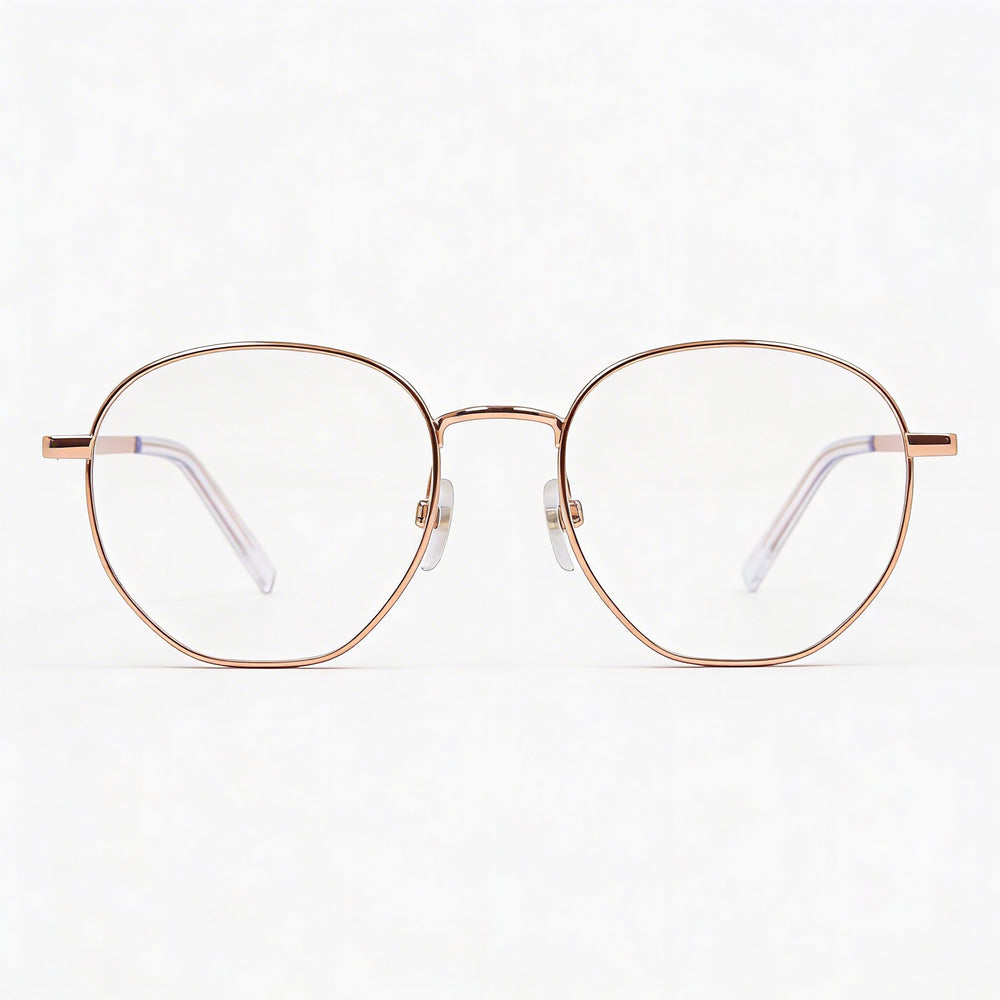 Marc Jacobs MARC 434/N Women's Gold Copper Metal Frame Eyewear with Gold Copper Polycarbonate Lenses, Size 51mm