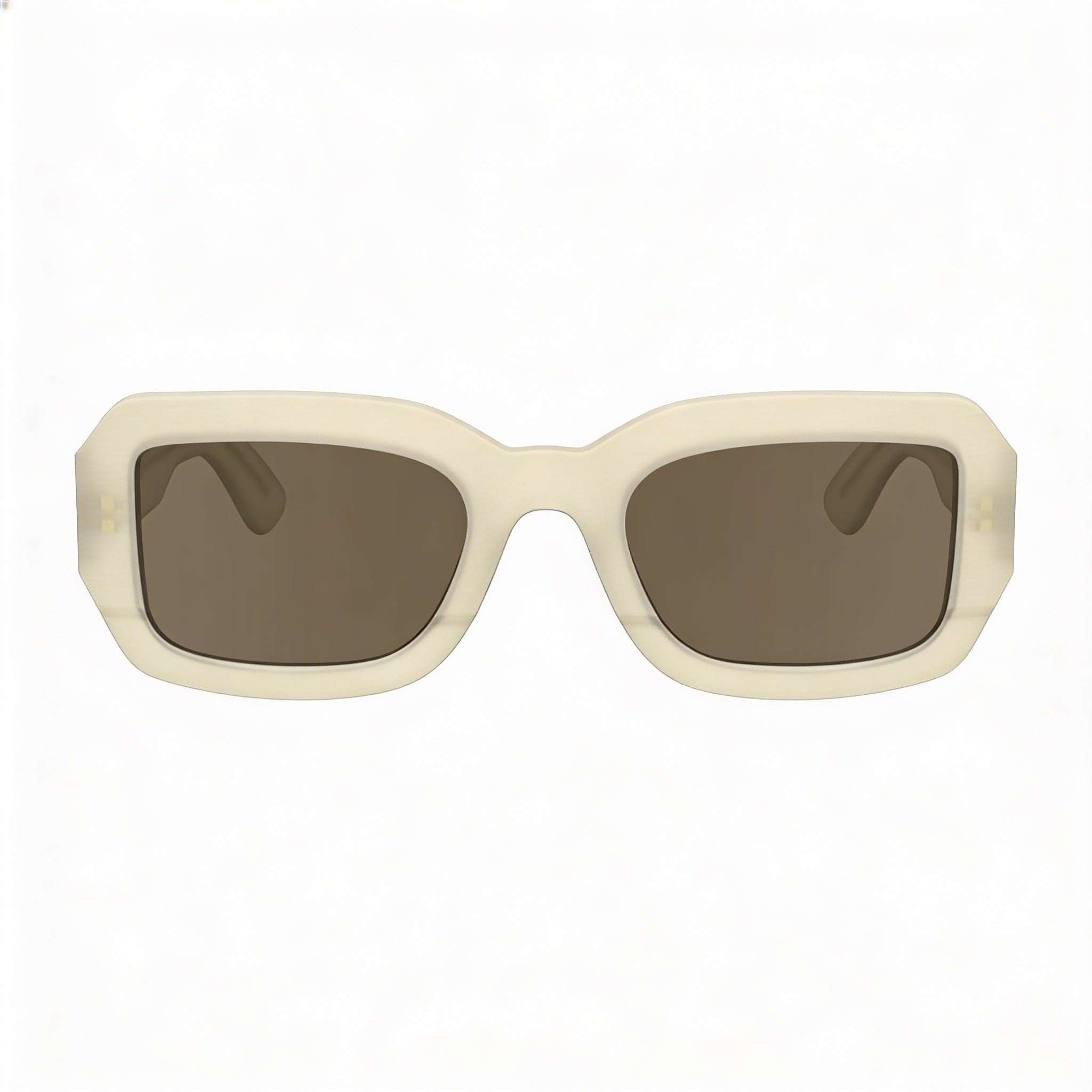 Gafas de sol unisex Calvin Klein CK24511S de plástico con montura de tiza y lentes marrones lisas, protección UV, 52 mm, Photo 2