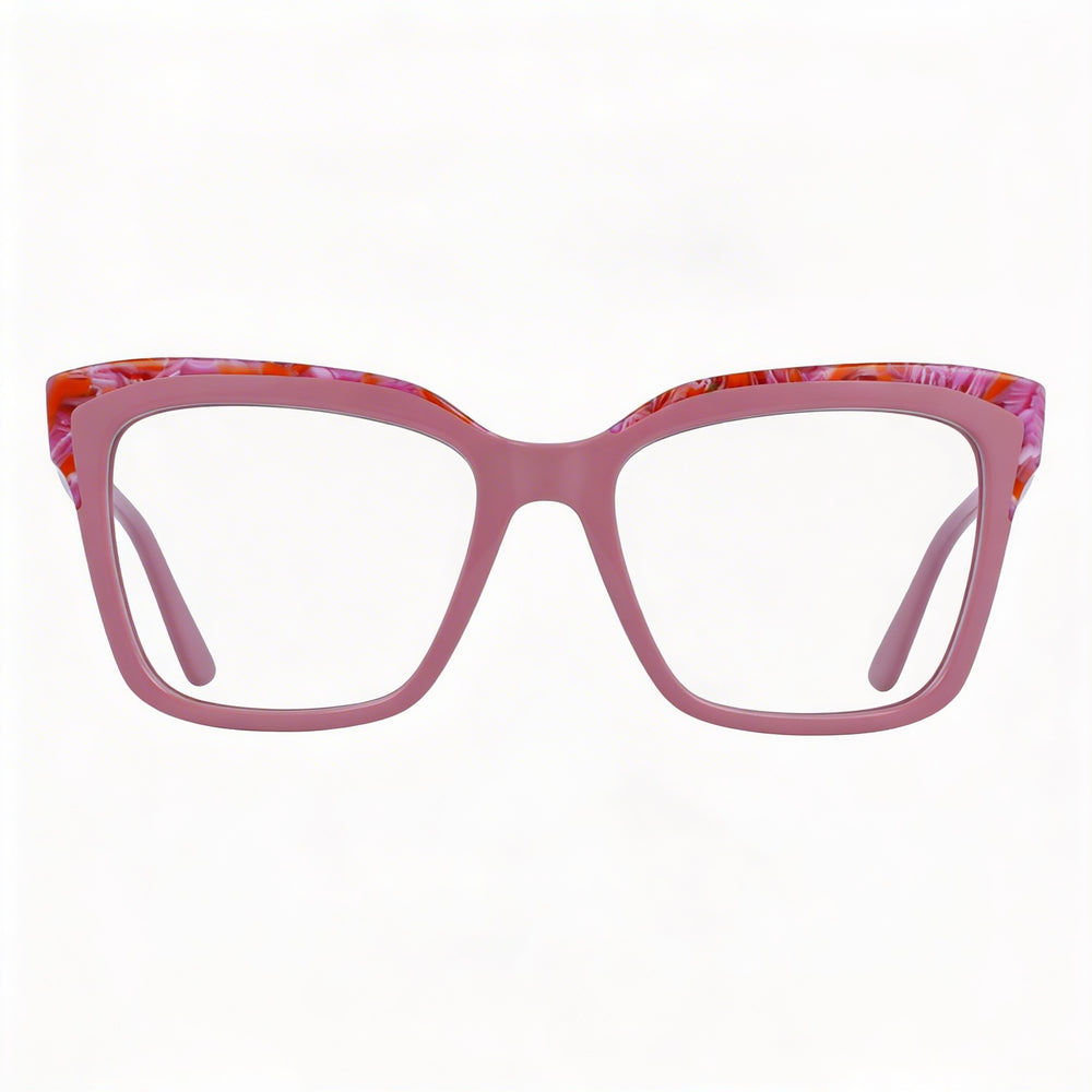 Gafas de sol de acetato de mármol rosa para mujer Karl Lagerfeld, 52 mm