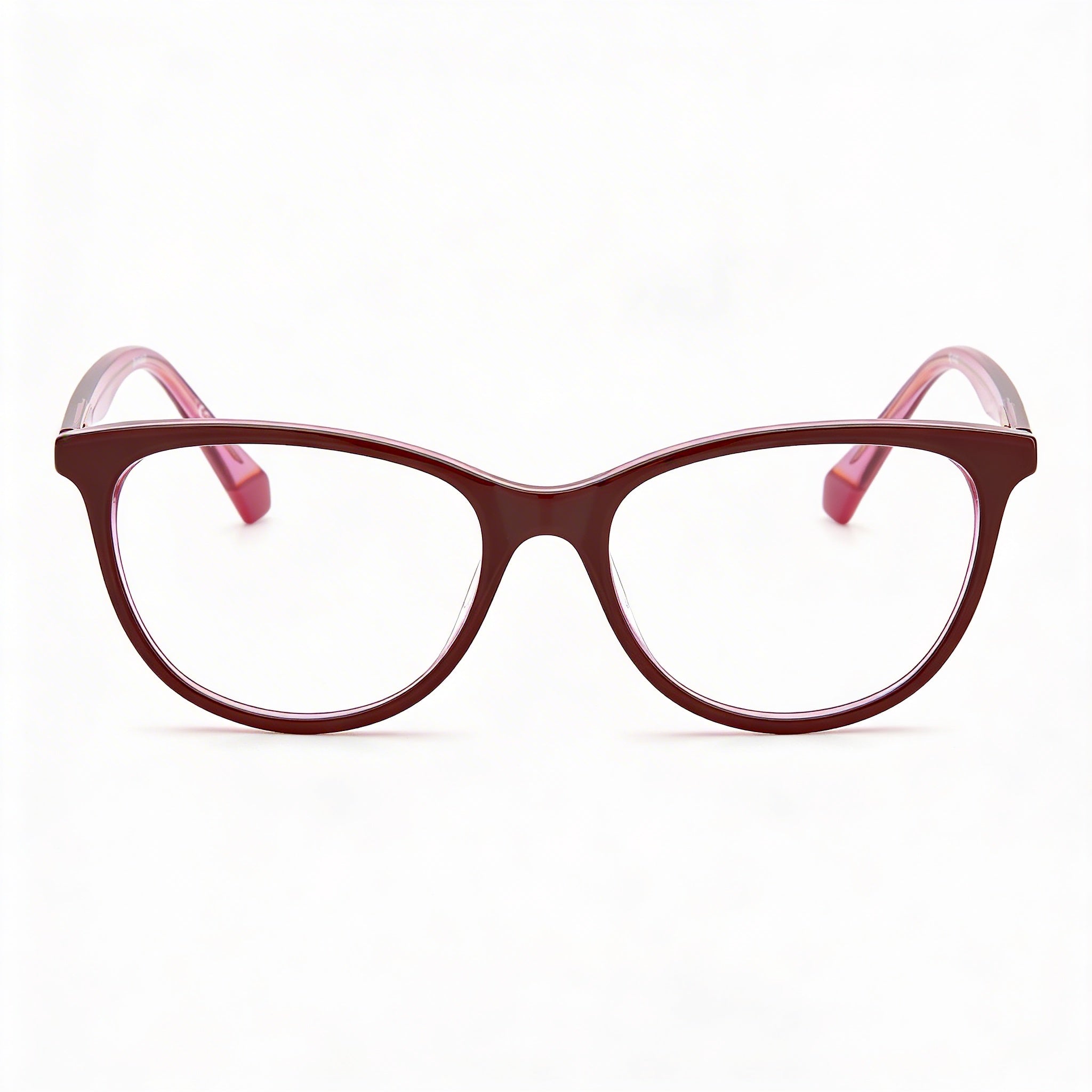 Polaroid Pld D395 Men's Plastic Frame Burgundy Pink Non Polarized Optical Frames 52-16-145, Photo 2