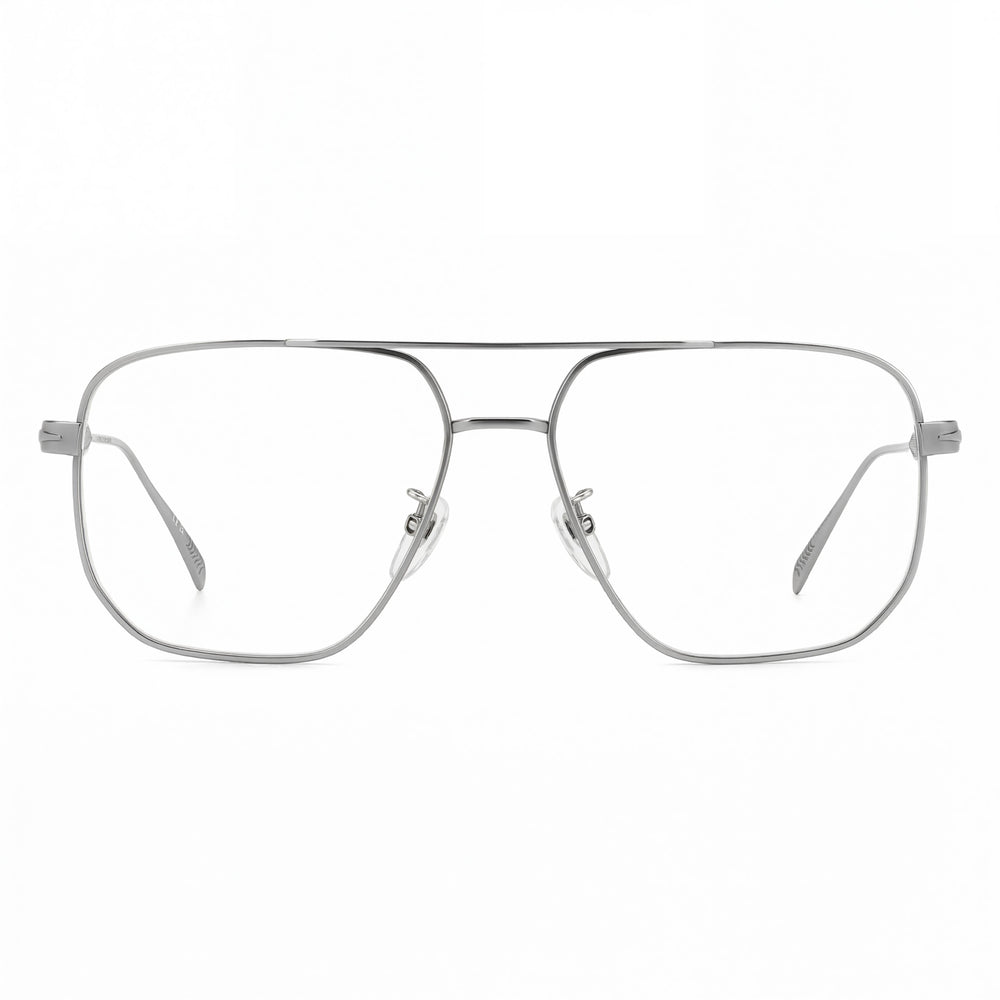 Gafas Beckham Db 7124 para hombre con montura de titanio y lentes de policarbonato en rutenio mate de 58 mm