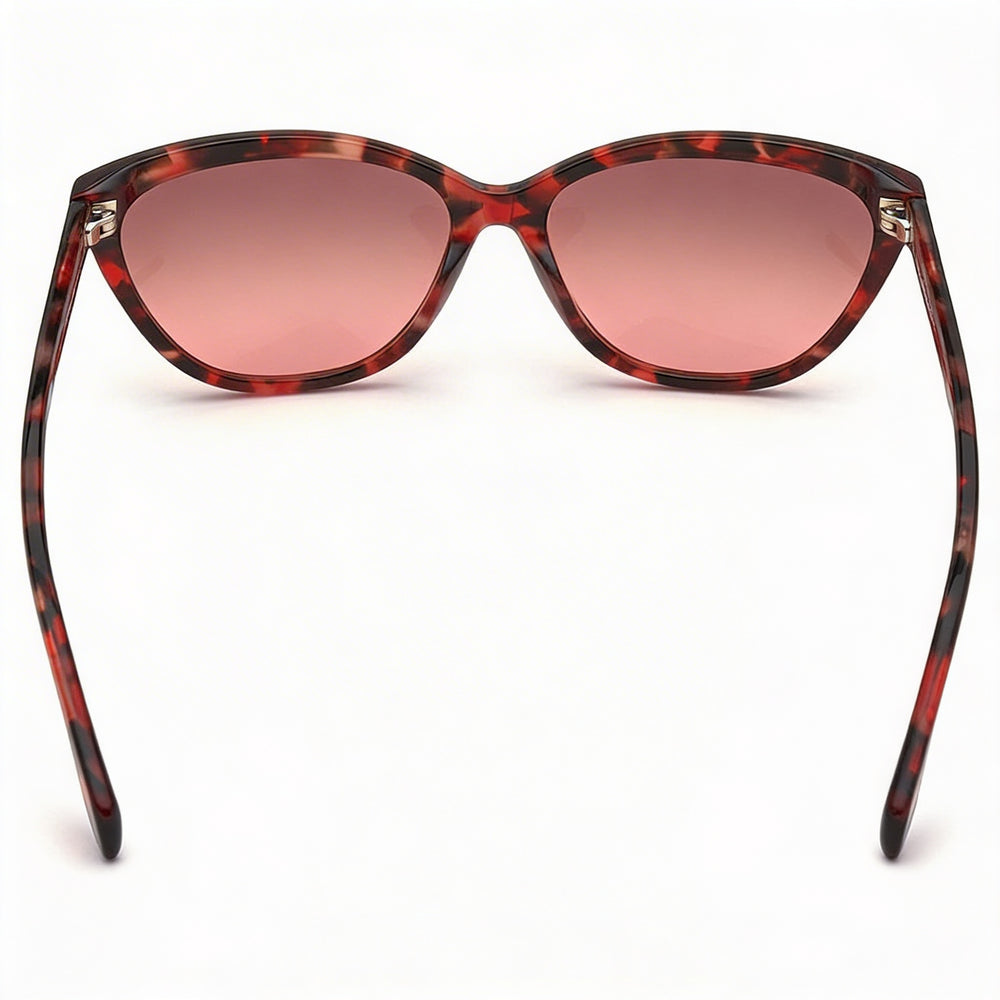 adidas Originals OR0041 Women's Havana Acetate Cat Eye UV Protection Sunglasses with Bordeaux Graduated Lenses 58mm