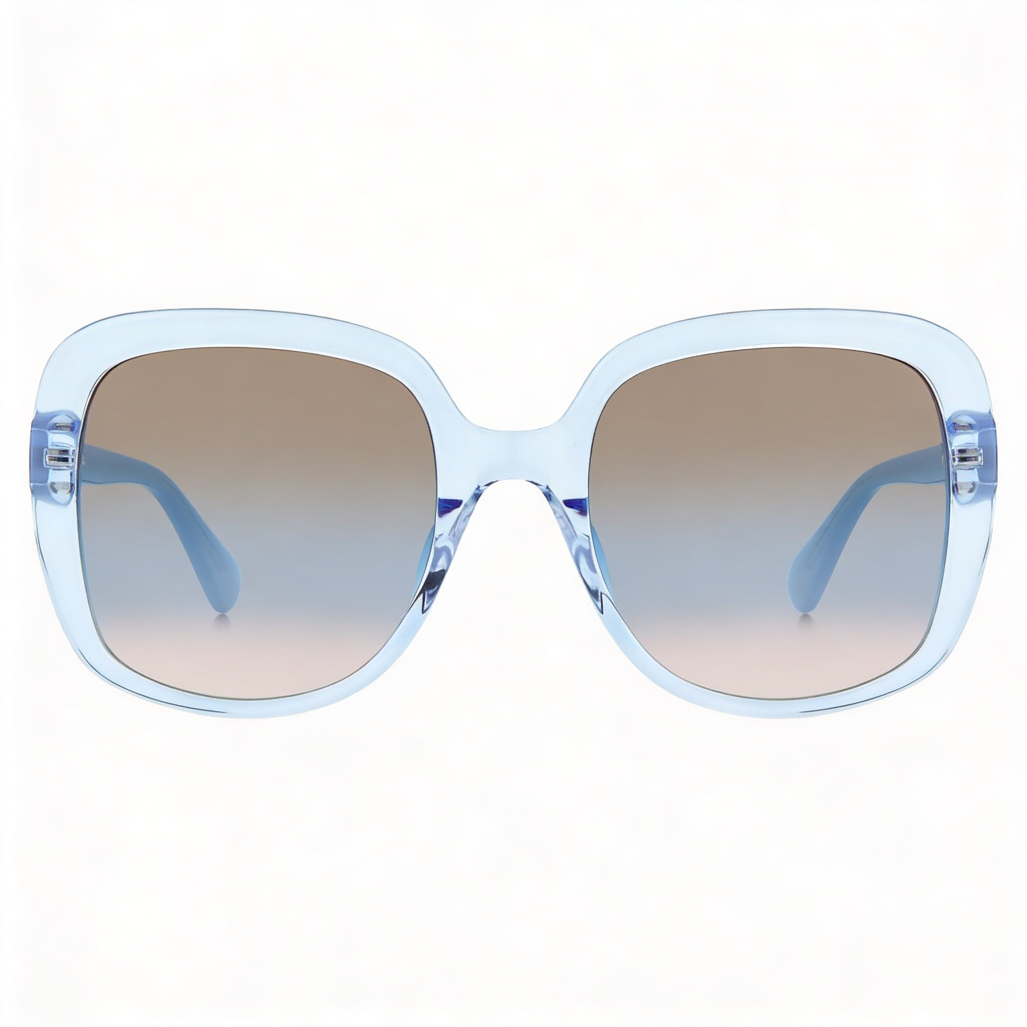 Kate Spade New York Wenona/G/S - Gafas de sol cuadradas con protección UV, sin polarizar, con degradado azul y marrón, para mujer, 56 mm, Photo 2