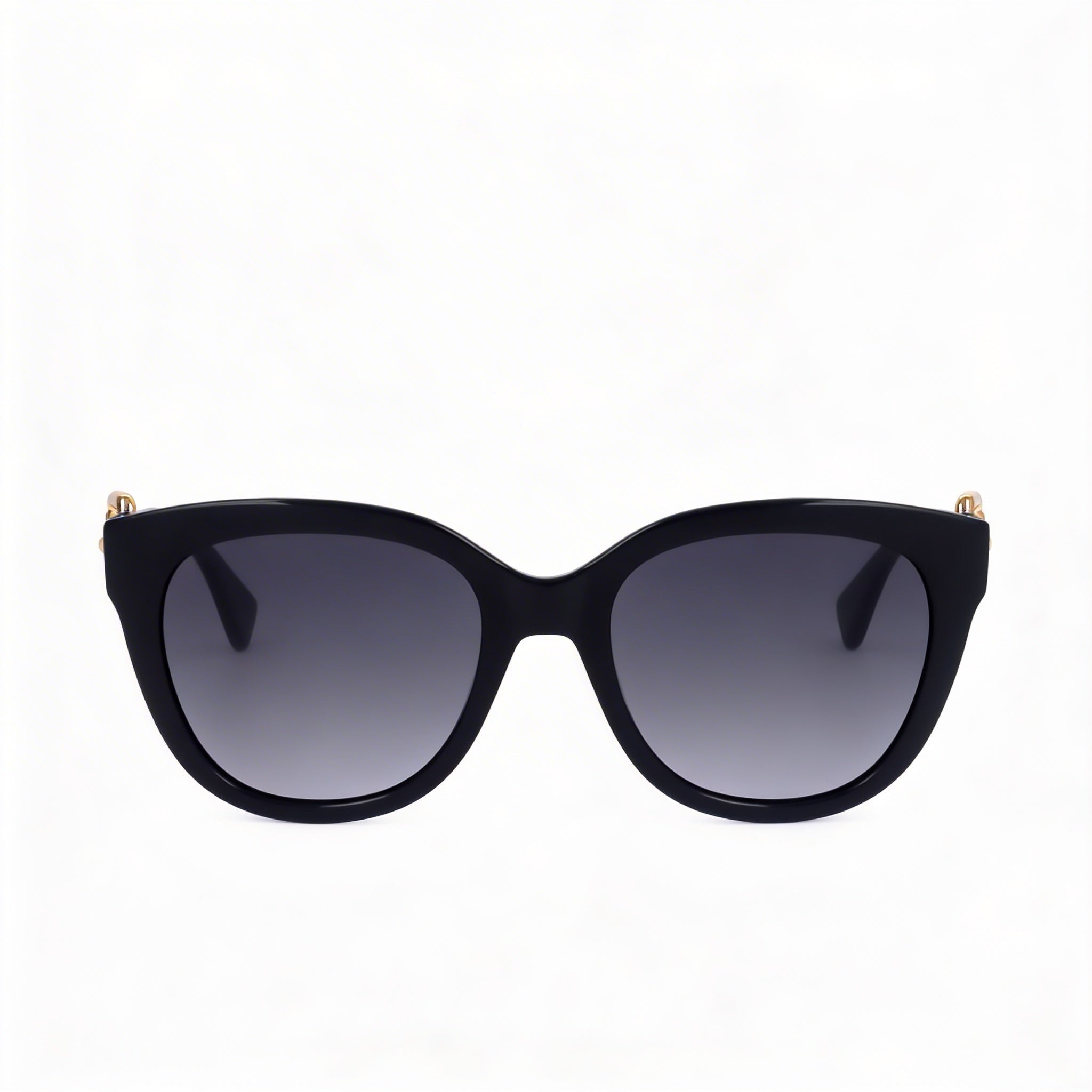 Gafas de sol Moschino Casual para mujer, montura negra de celulosa con lentes de color gris oscuro, 54 mm, Photo 2