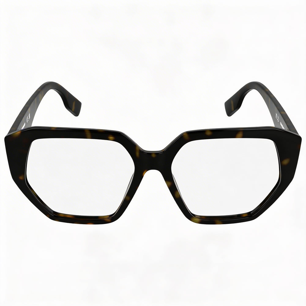 KARL LAGERFELD Kl6213 Women's Acetate Frame Eyeglasses in Tortoise with Transparent Lenses 54mm