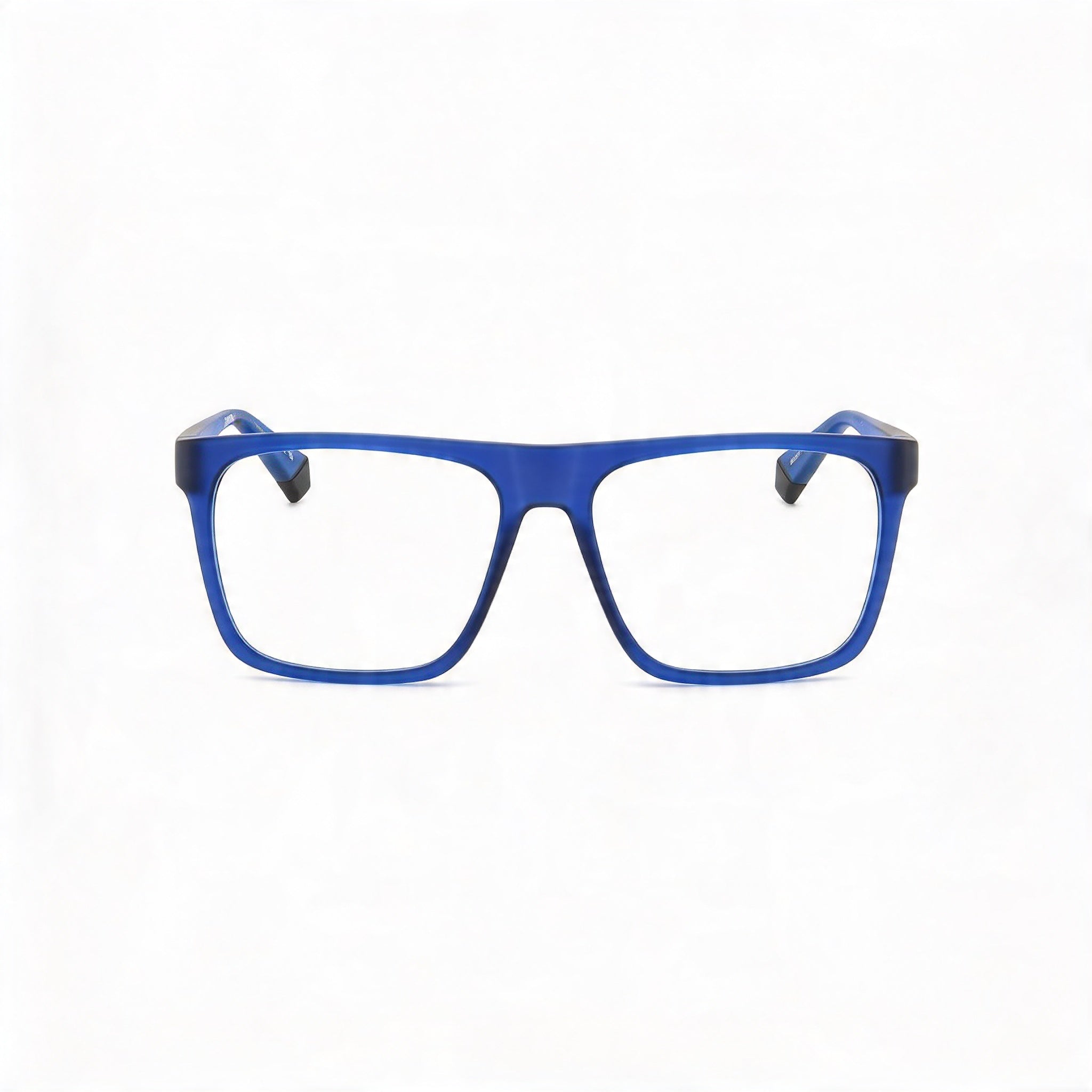 Gafas de sol informales no polarizadas Polaroid para hombre con montura de poliamida ecológica, azul mate, 56 mm de ancho de lente, Photo 2