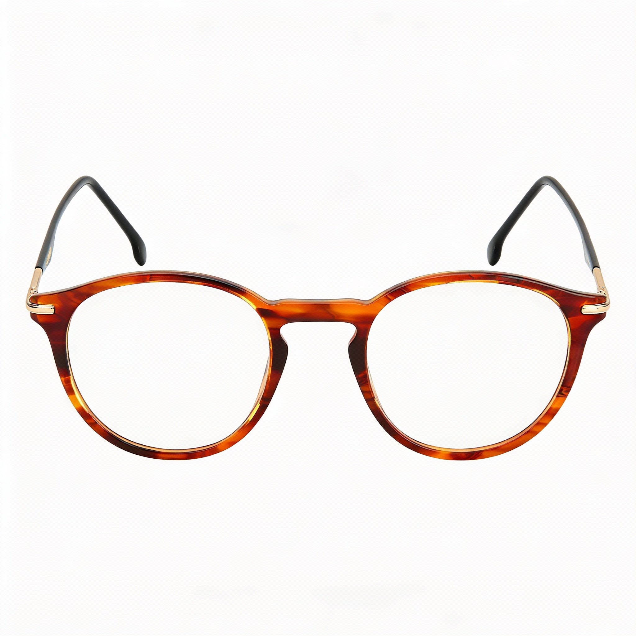 Carrera 284 Unisex Acetate Eyeglasses Frame in Brown Horn, Featuring 49mm Lens Width, Photo 2
