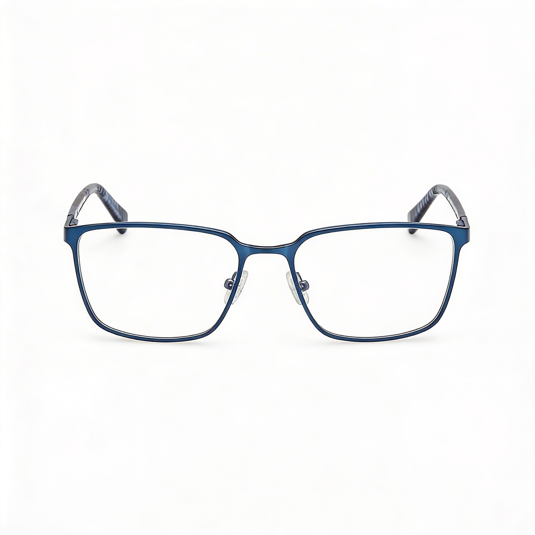 GUESS Gu50243 Gafas para Hombre con Montura de Metal Acabado Azul Mate y Brillante, y Lentes de Policarbonato 58mm, Photo 2