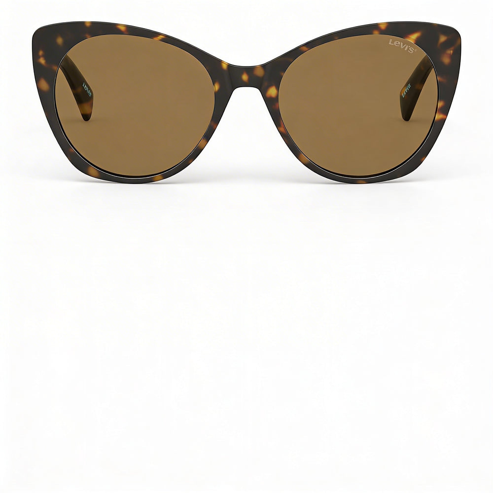 Gafas de sol Levi's Lv 1015/S para mujer, montura de plástico Havana, lentes de policarbonato y protección UV, 55-20-145