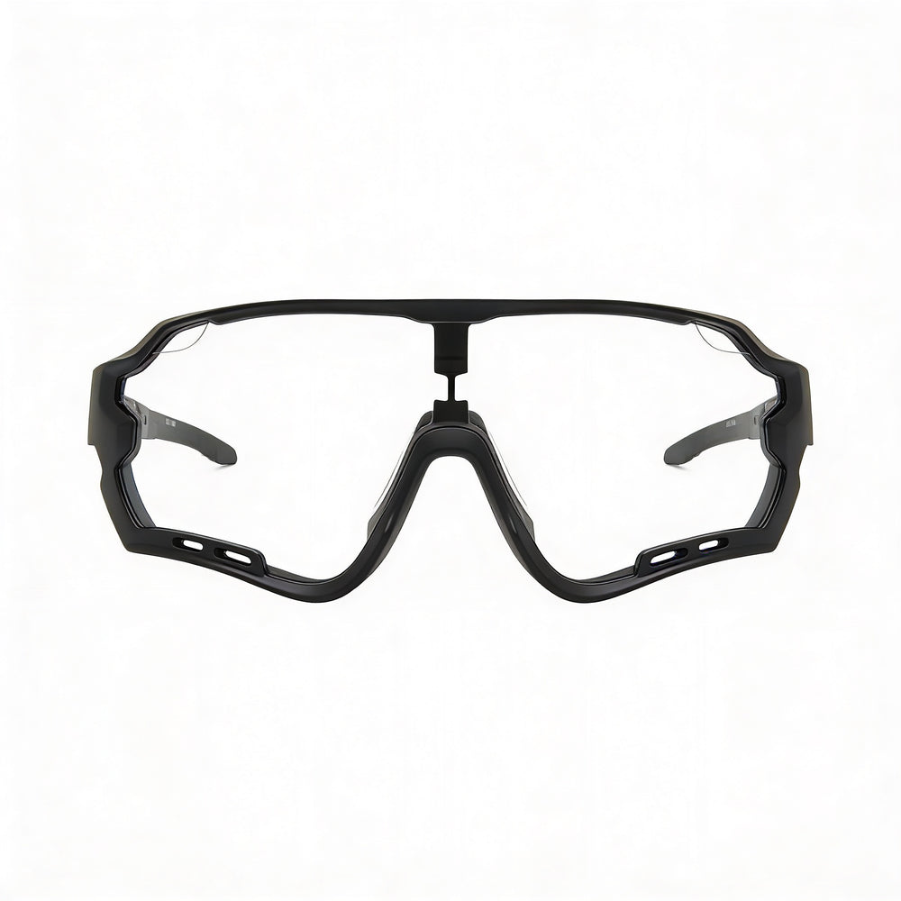 Fila Sfi112 - Gafas de sol para hombre, ligeras, con montura de plástico negro y lentes de acetato, con protección UV