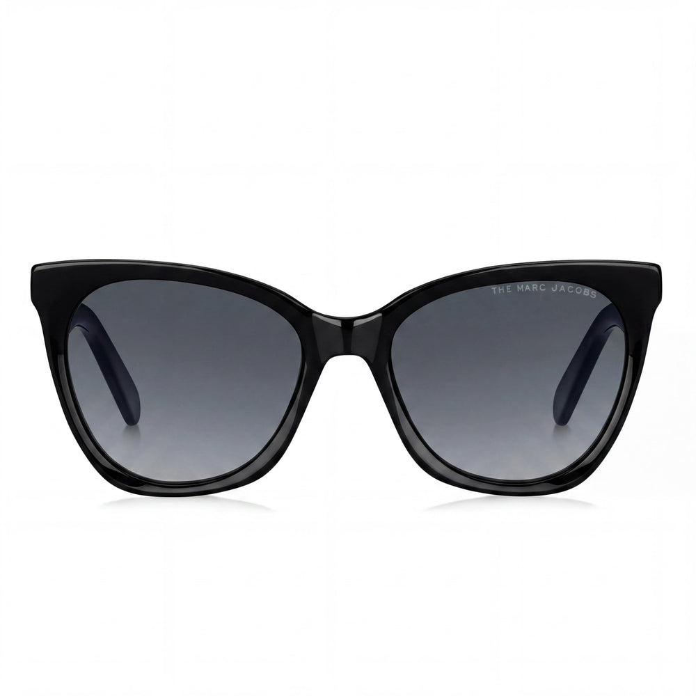 Gafas de sol Marc Jacobs MARC 500/S de acetato negro con forma de mariposa, no polarizadas y con cristales gris oscuro degradado de 54 mm para mujer