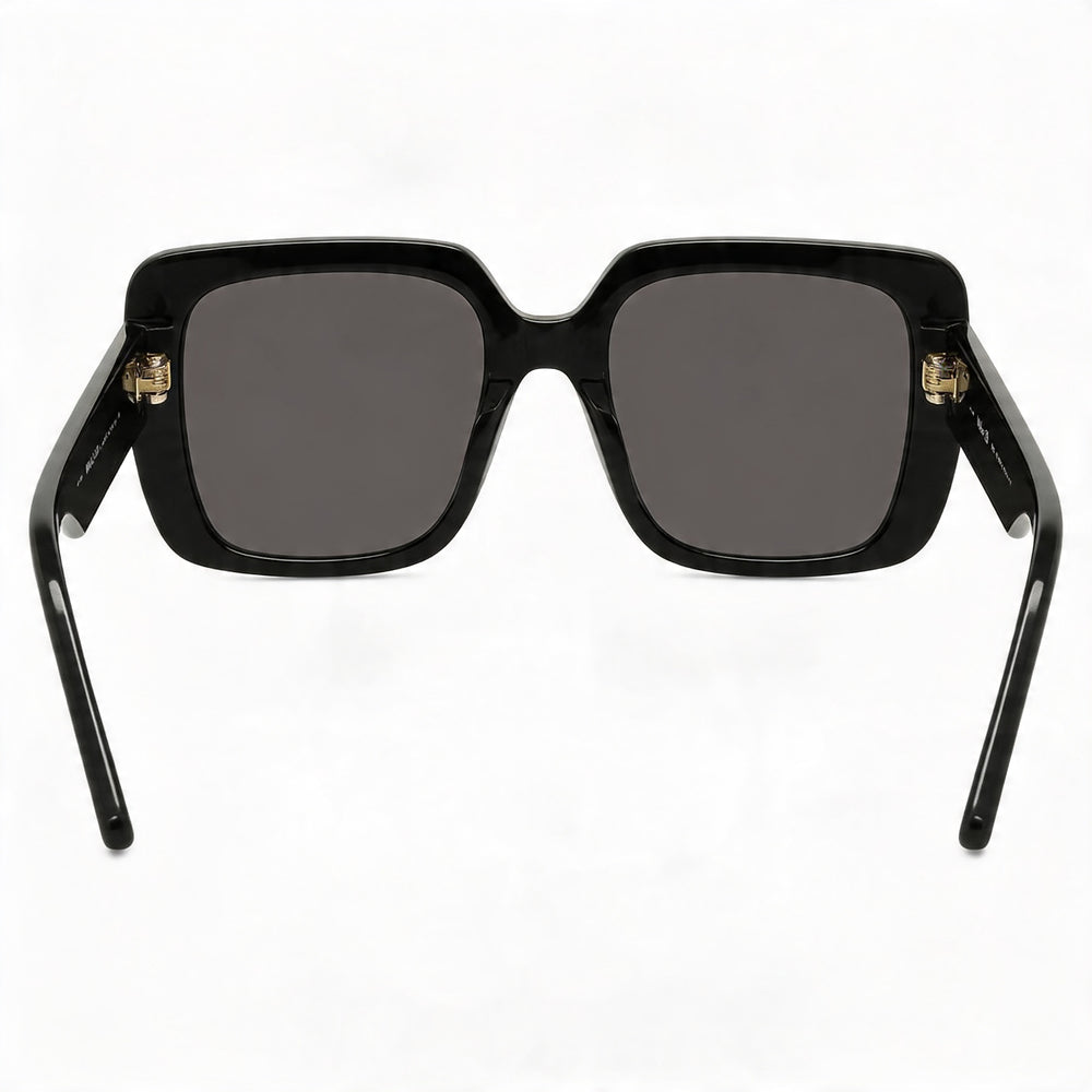 Gafas de sol Dior WILDIOR S3U para mujer, estilo clásico, de plástico negro con protección UV gris de 55 mm