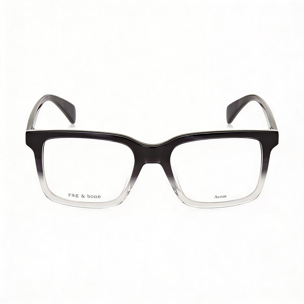 rag & bone Rnb7053/g Hombre Casual Plástico Lente de Policarbonato No Polarizado Cuerno Gris 53mm