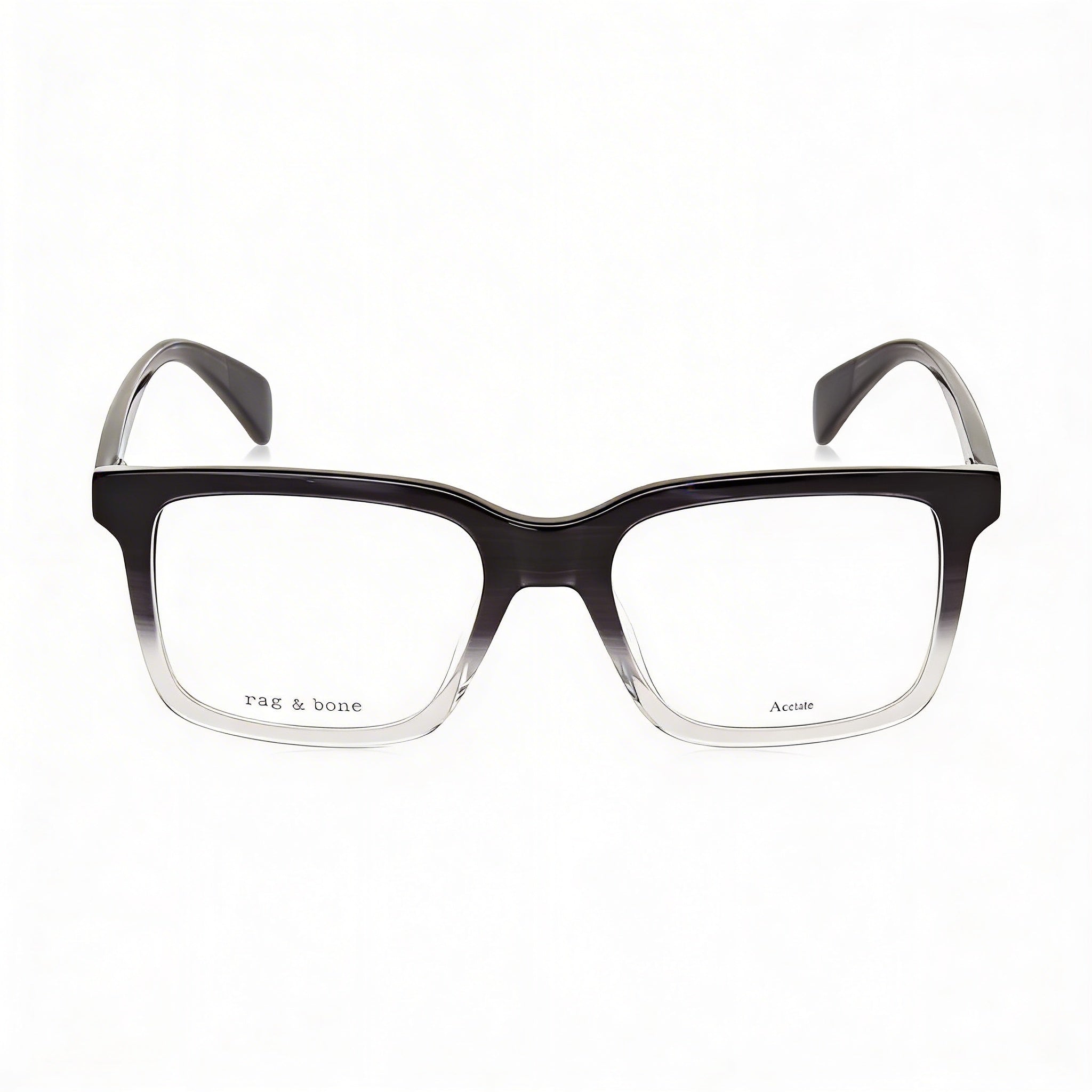 rag & bone Rnb7053/g Men's Casual Plastic Non-Polarized Polycarbonate Lens Grey Horn 53mm, Photo 2