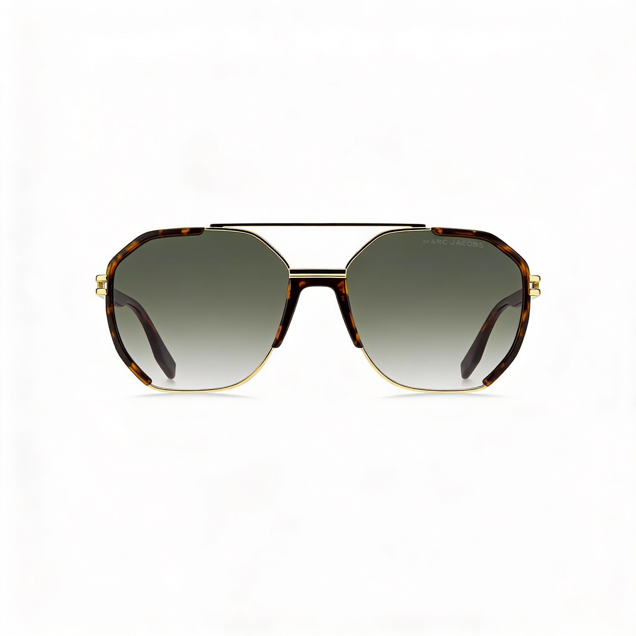 Marc Jacobs Casual Men's Gold Havana Brown Metal Green Shaded Sunglasses 58mm, Photo 2