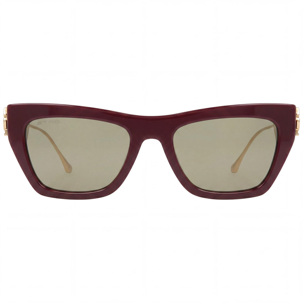 Etro Modern Men's Burgundy Acetate Frame Sunglasses, Burgundy Non-Polarized Polycarbonate Lenses, 54-20-140