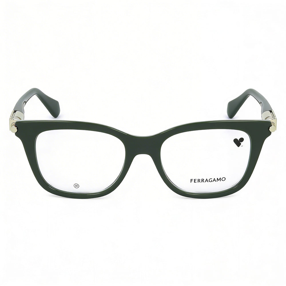 Gafas de sol Salvatore Ferragamo SF2973 para hombre con montura de acetato verde oscuro y lentes de policarbonato (ancho de lente de 50 mm)