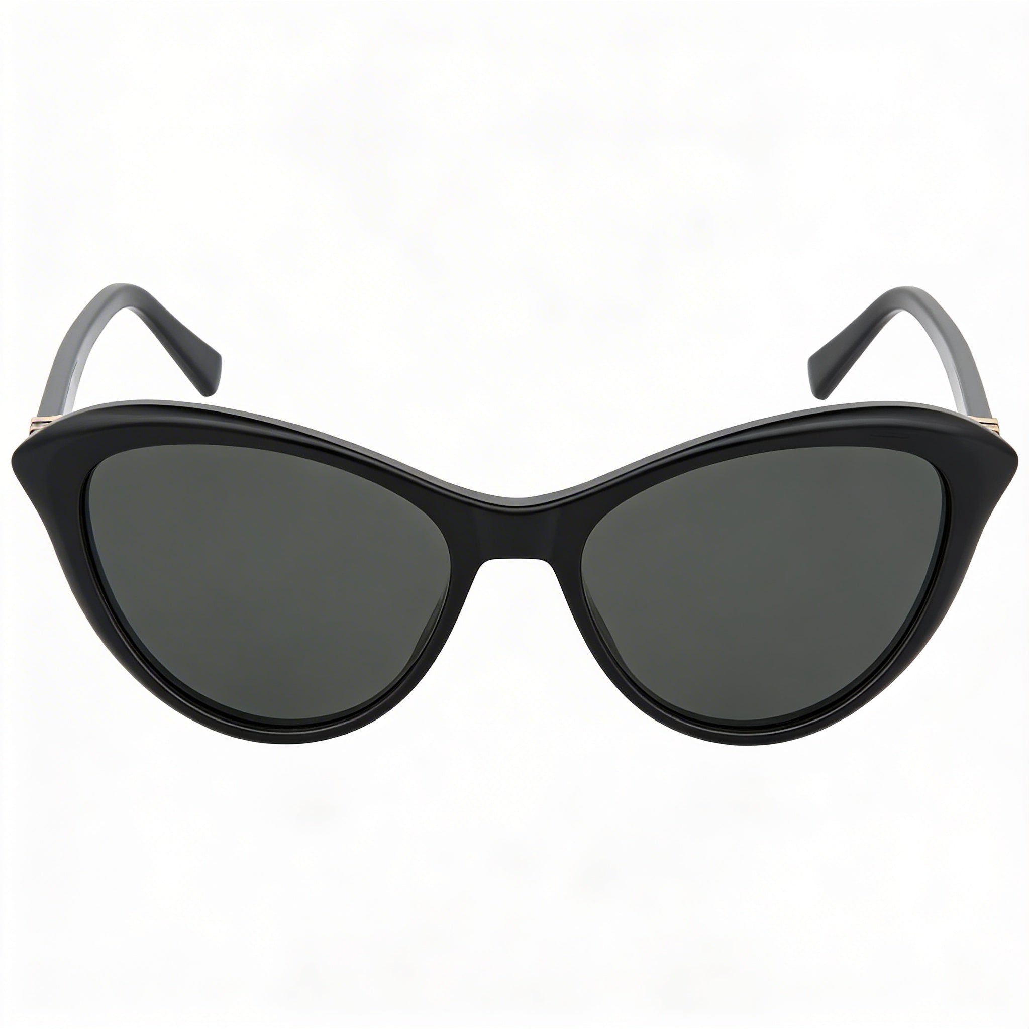 Love Moschino Trim Women's Black Acetate Cat-Eye Sunglasses with UV Protection and Black Gradient Lenses 53mm, Photo 2