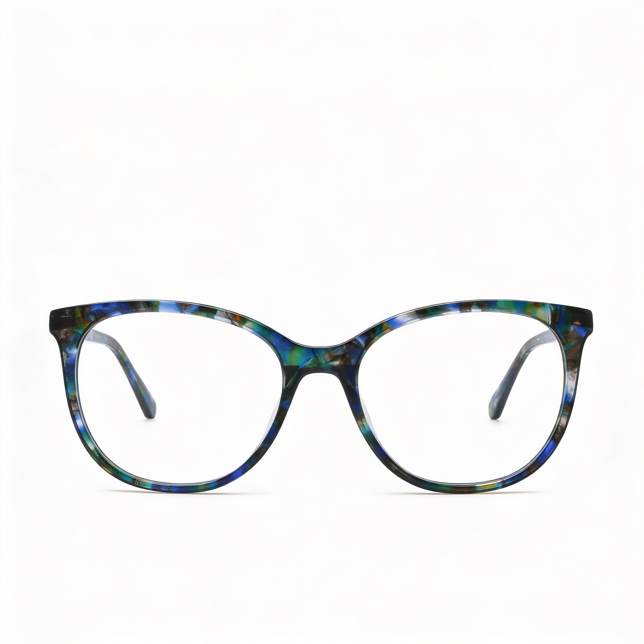 Juicy Couture Modern Women's Acetate Frame Eyeglasses in Blue Havana with Polycarbonate Lenses, 52mm Lens Width, Photo 2