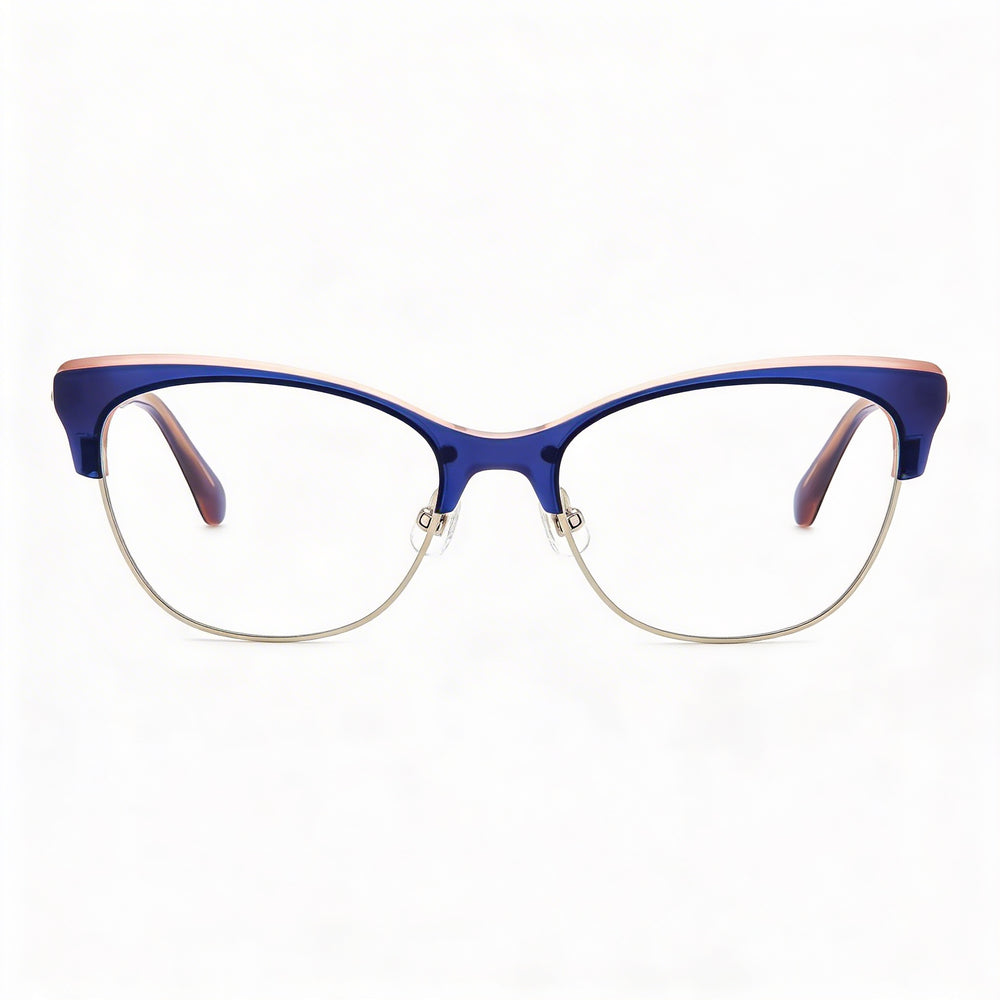 kate spade new york Classic Women's Blue Plastic Frame Blue Polycarbonate Lens Non-Polarized Sunglasses 51mm