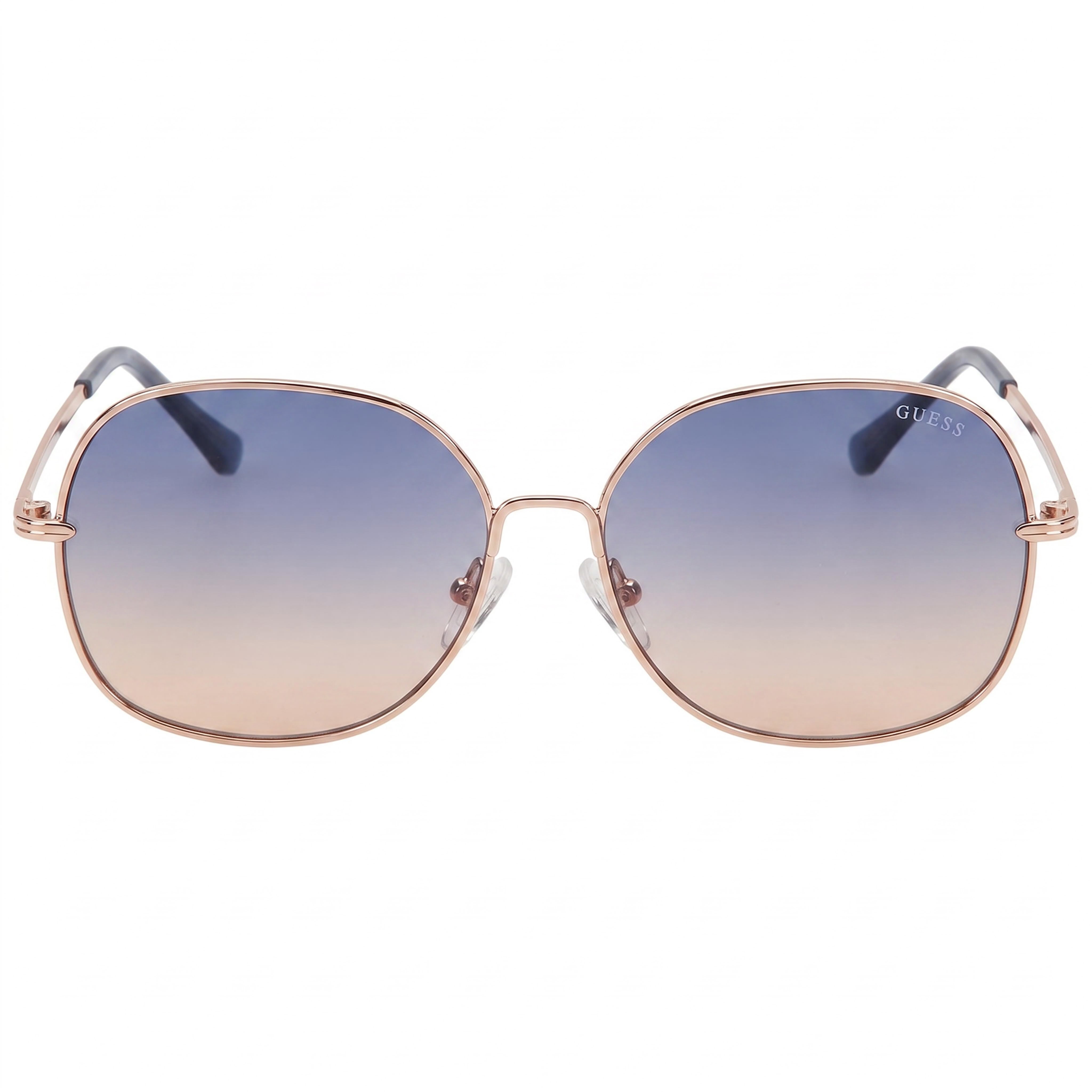 Guess Factory GF0385 Women's Shiny Rose Gold Plastic Frame Blue Gradient UV Protected Sunglasses 145mm, Photo 2