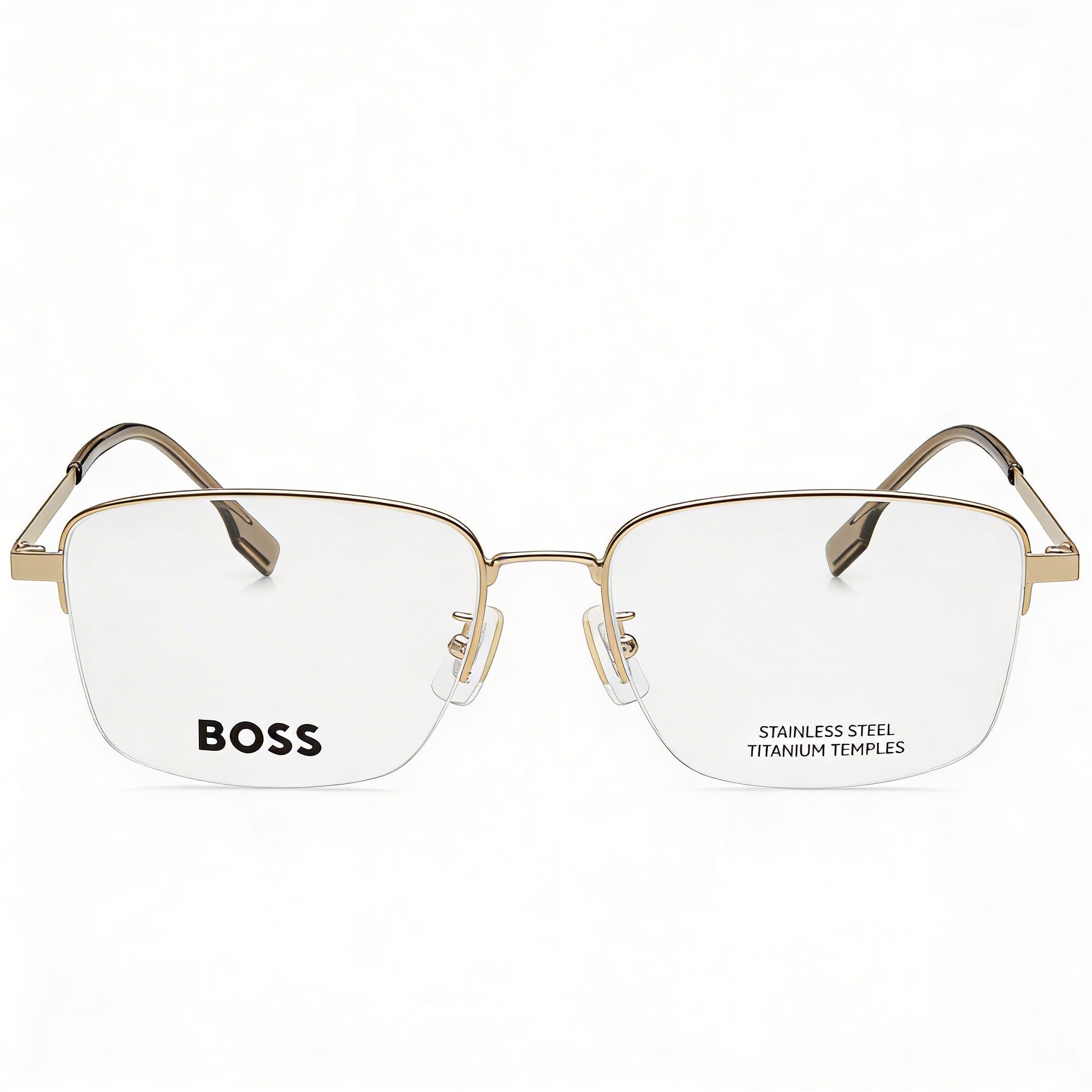 Hugo Boss Audio Systems Modern Women's Matte Gold Alloy Steel Frame Polycarbonate Lens Sunglasses 55mm, Photo 2