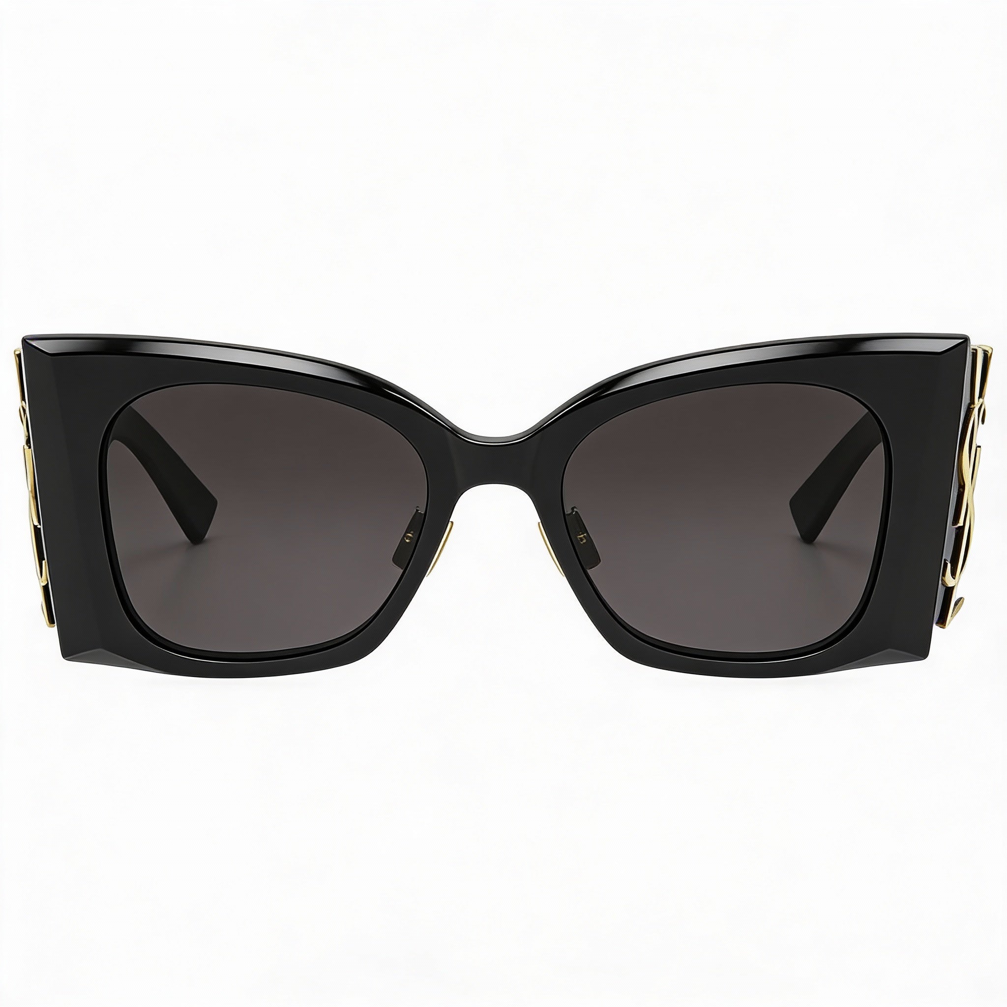 Yves Saint Laurent SL M119/F BLAZE Women's Black Full-Rim Butterfly Recycled Acetate Sunglasses 53, Photo 2