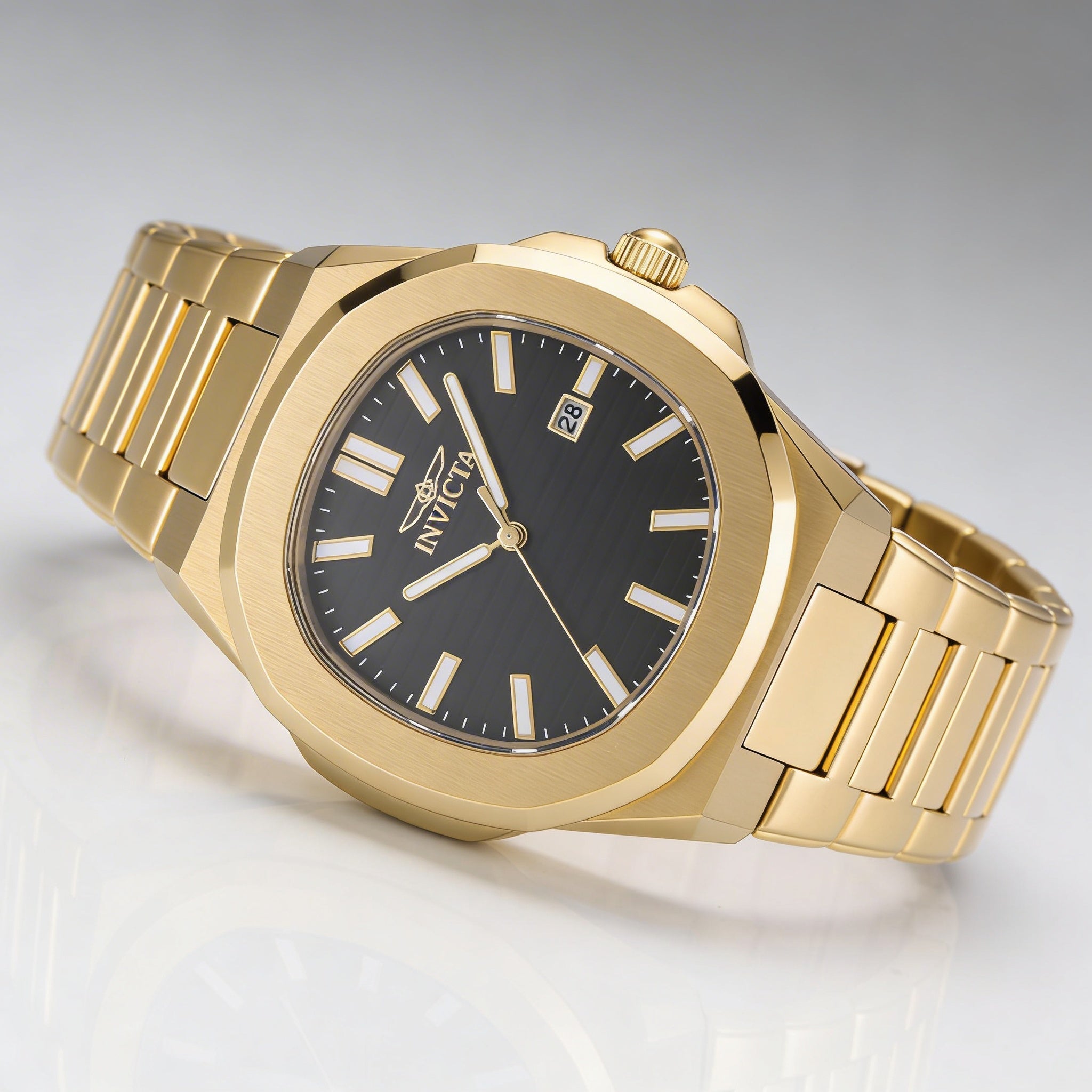 Invicta Speedway 48516 Unisex Gold Stainless Steel Black Dial 41mm, Photo 2