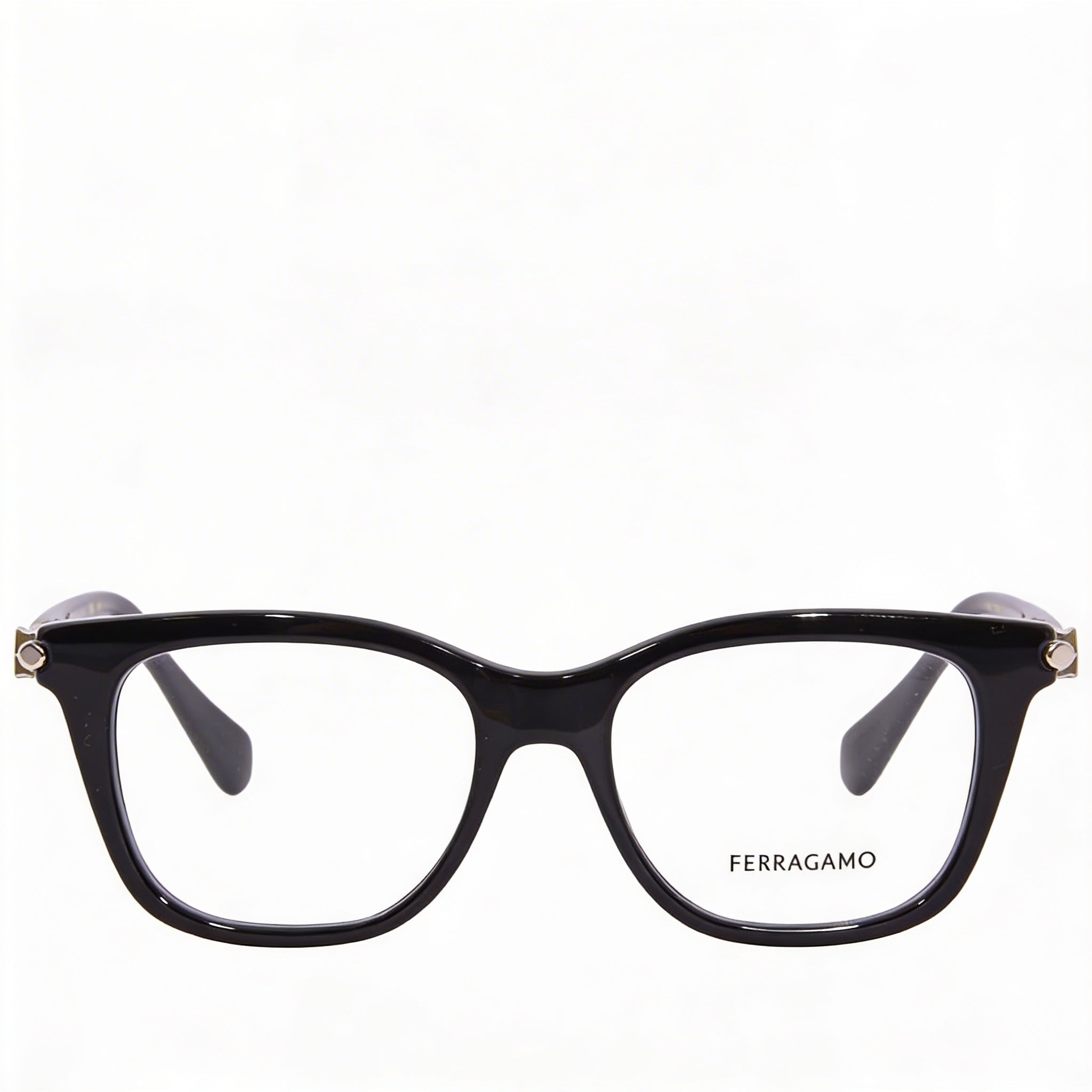 Gafas informales Ferragamo para mujer, montura de INYECTADO multicolor con lentes negras, 50 mm de ancho de lente, Photo 2
