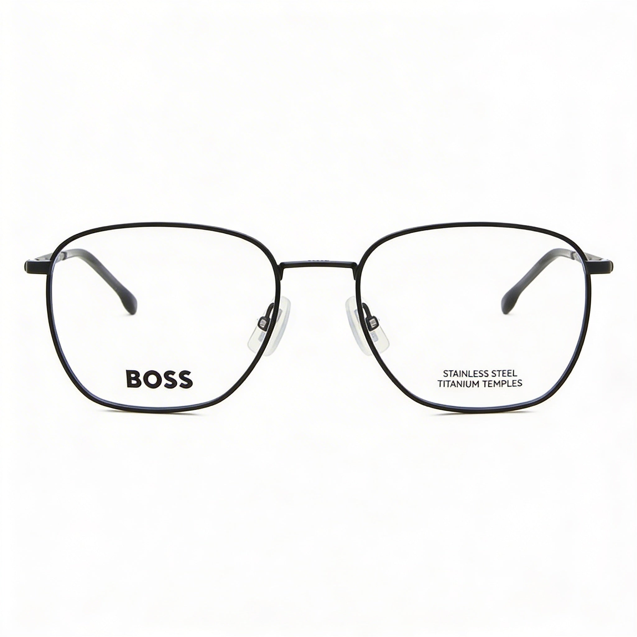Gafas de vista unisex Hugo Boss 1415 de metal negro mate, talla 55-19-145, Photo 1
