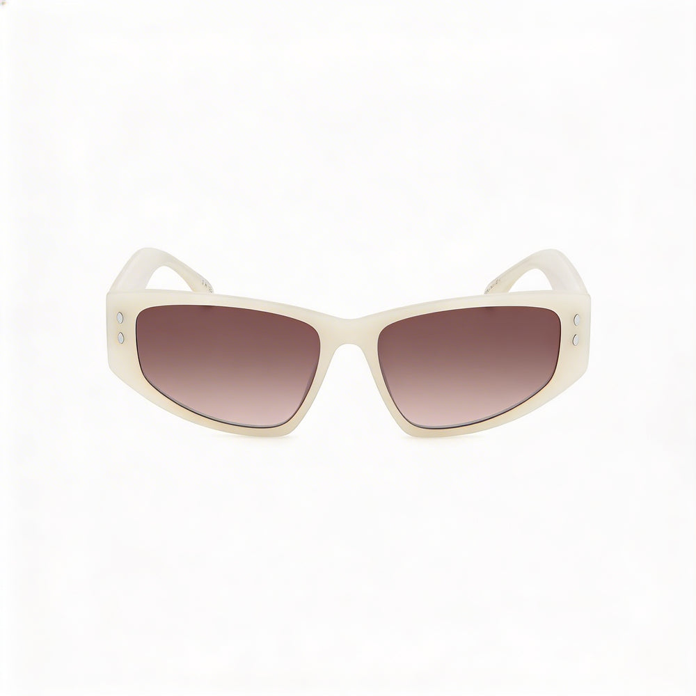 Isabel Marant Casual Women's Acetate Sunglasses, Mother of Pearl White, Pink Doubleshade Lenses 57mm